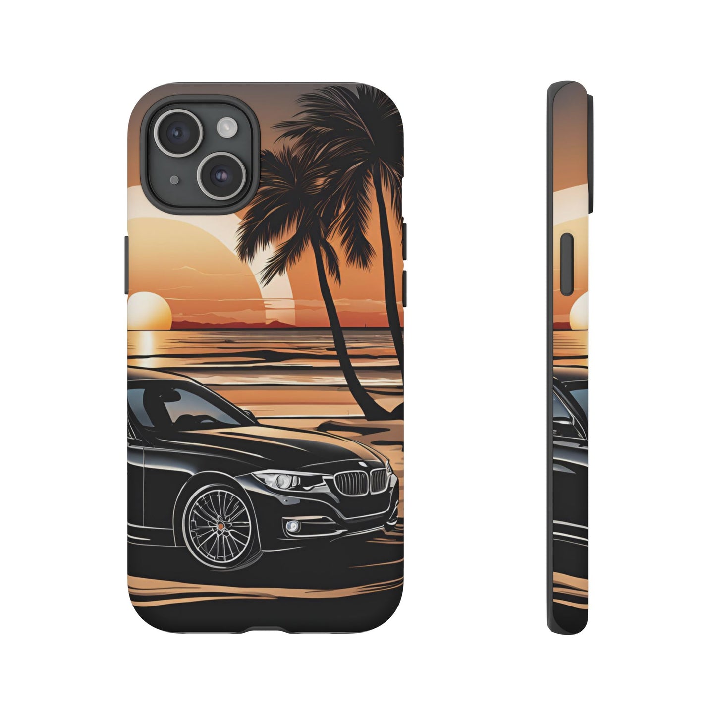 BMW Sunset On The Beach-Dual Layer Ultra Tough Phone Case Printify by The Night Shift Automotive Apparel