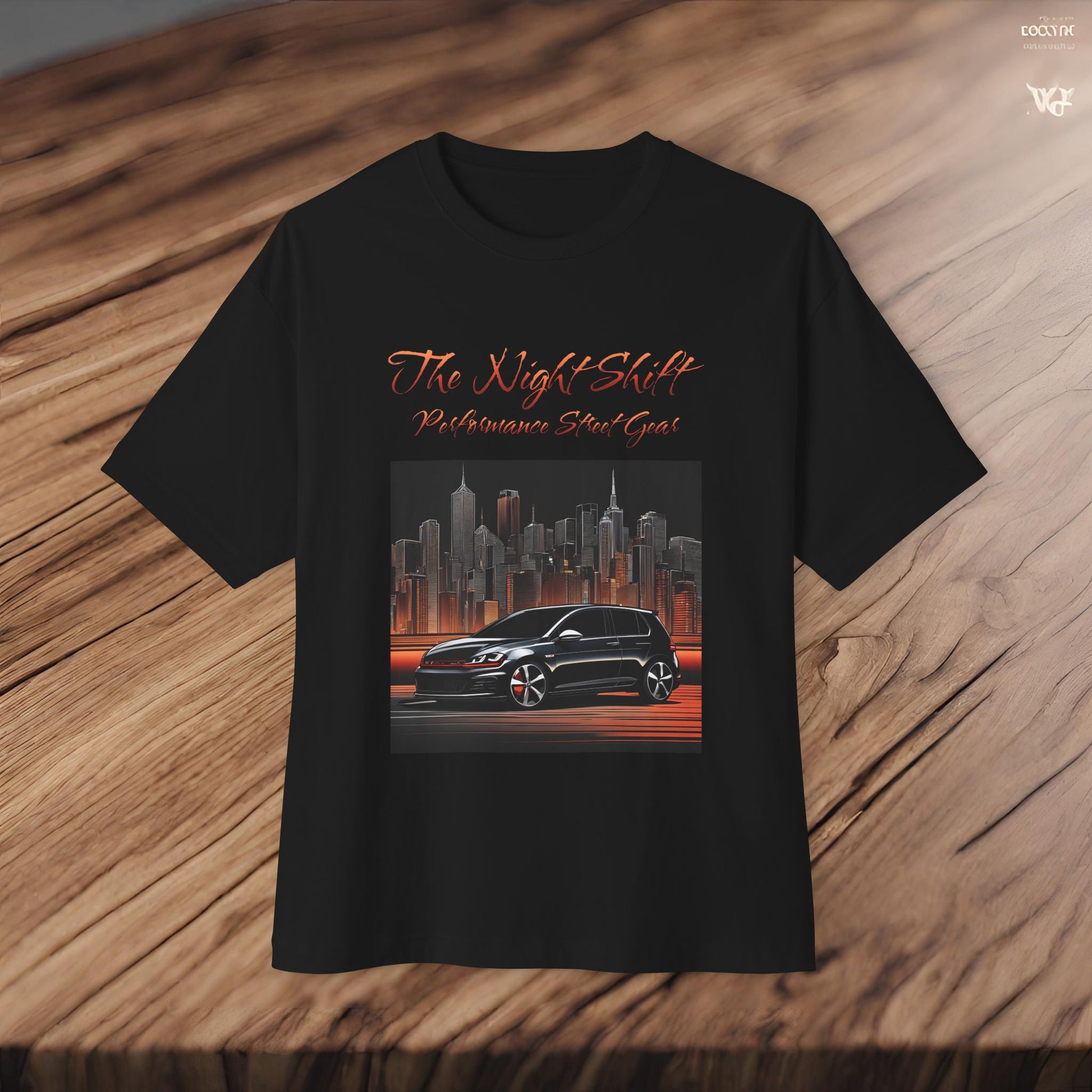 Volkswagen Golf GTI Urban Streets-Premium, Ultra Soft Unisex Oversized Boxy Tee Printify by The Night Shift Automotive Apparel