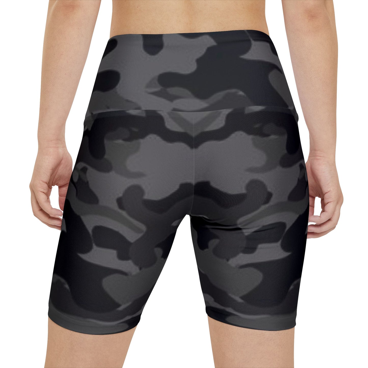 Women's Gym & Fitness Biker Shorts Printify by The Night Shift Automotive Apparel