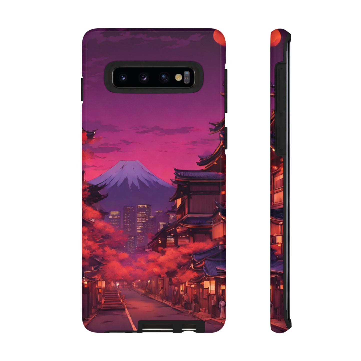Traditional Japanese Village Countryside-Dual Layer Ultra Tough Phone Case Samsung Galaxy S10 Glossy Printify by The Night Shift Automotive Apparel