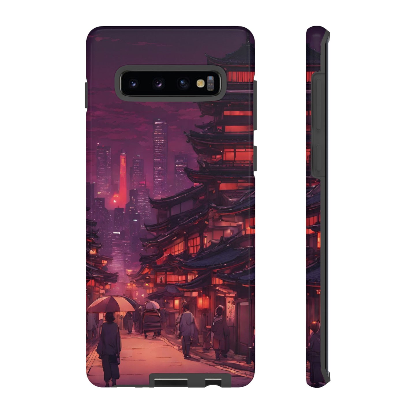 Traditional Japanese Village Countryside-Dual Layer Ultra Tough Phone Case Samsung Galaxy S10 Plus Glossy Printify by The Night Shift Automotive Apparel