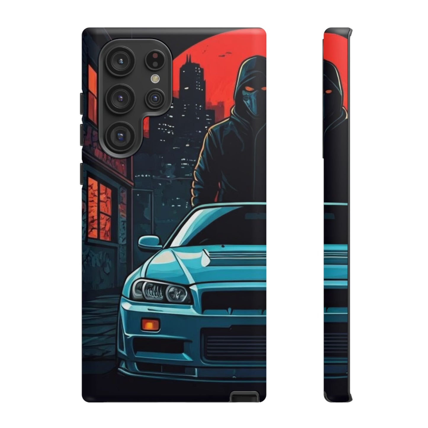Nissan Skyline R34 Street Life-Dual Layer Ultra Tough Phone Case Printify by The Night Shift Automotive Apparel