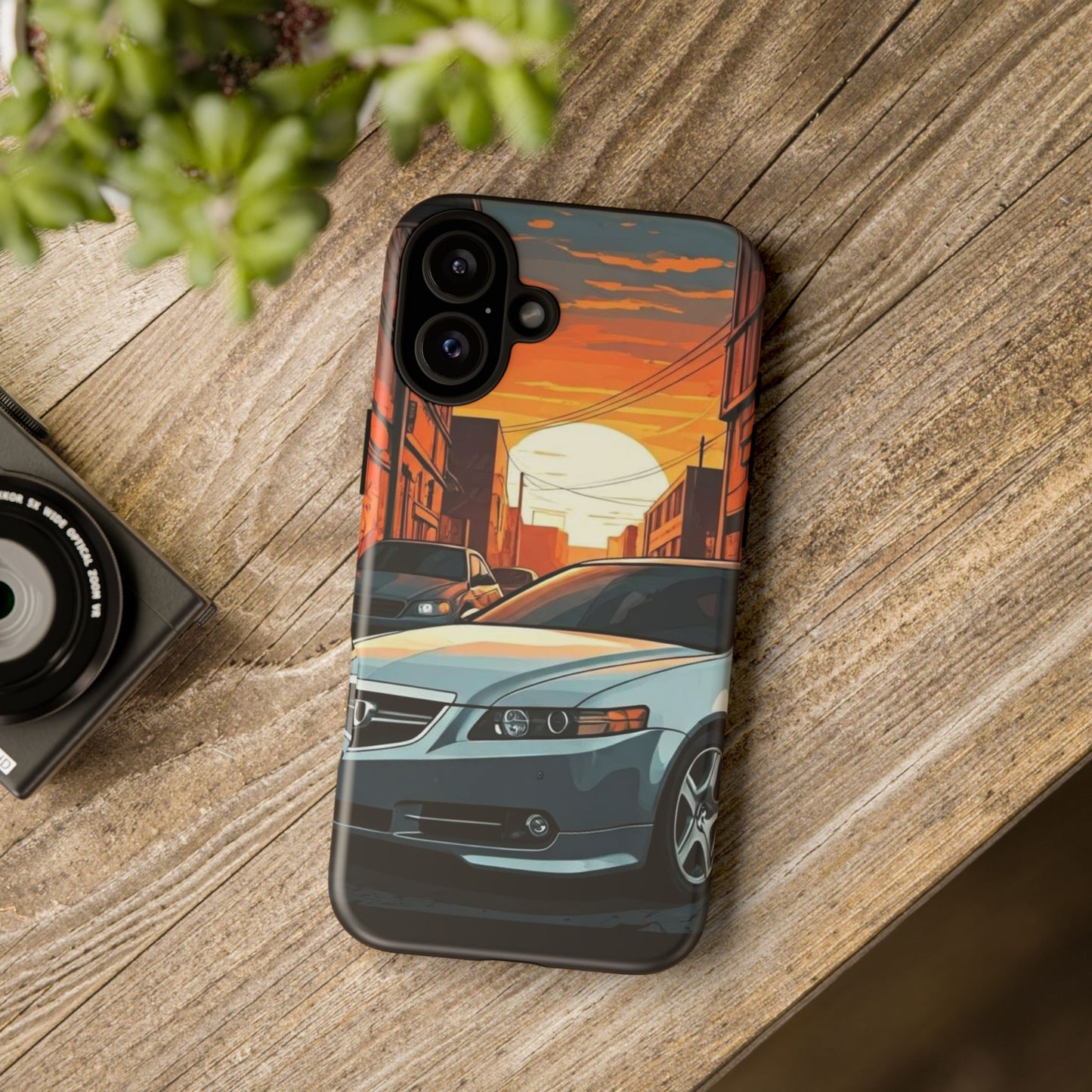 Acura TL Street Life-Dual Layer Ultra Tough Phone Case iPhone 16 Plus Matte Printify by The Night Shift Automotive Apparel