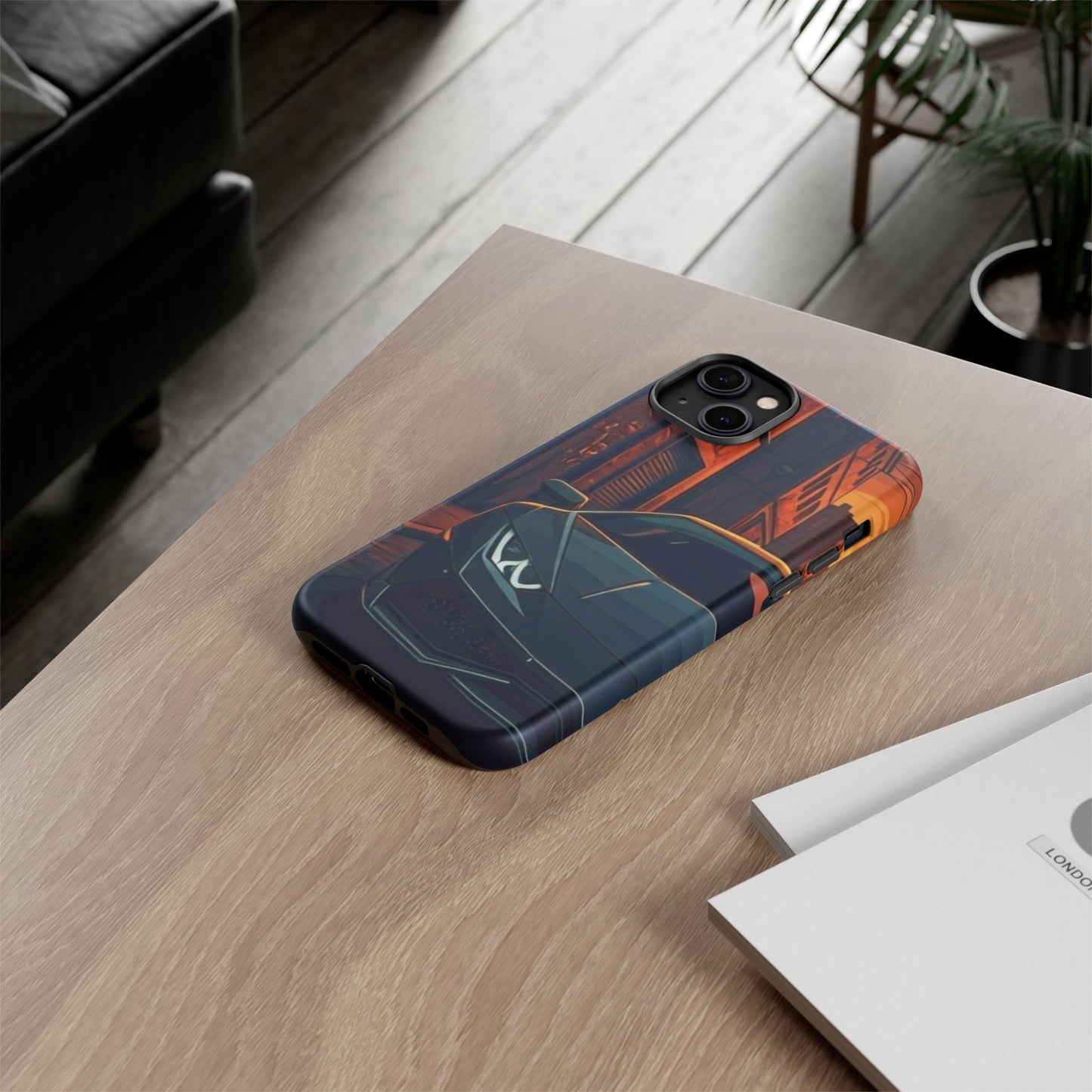 Lamborghini Huracan Street Life-Dual Layer Ultra Tough Phone Case iPhone 14 Plus Matte Printify by The Night Shift Automotive Apparel
