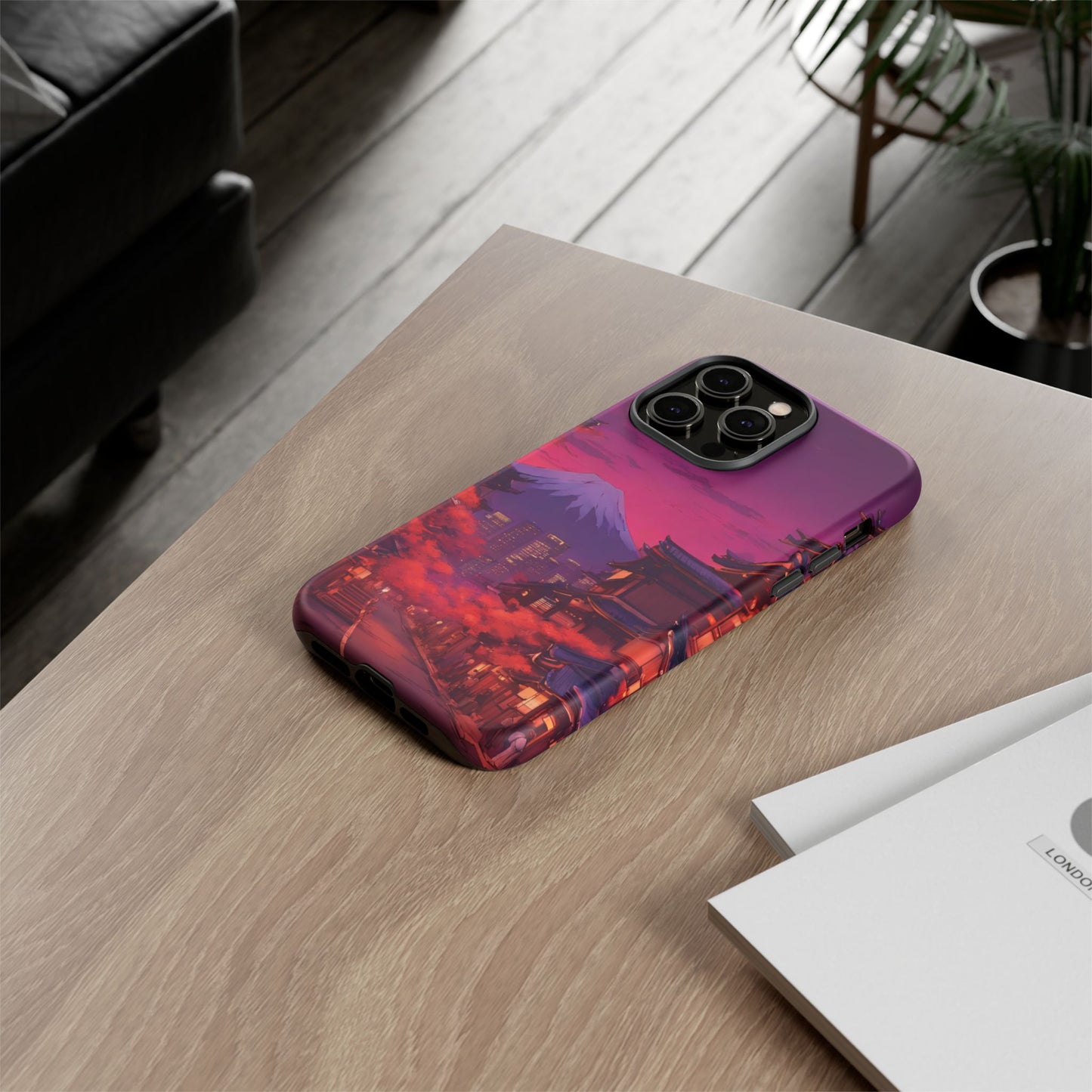 Traditional Japanese Village Countryside-Dual Layer Ultra Tough Phone Case iPhone 14 Pro Max Matte Printify by The Night Shift Automotive Apparel