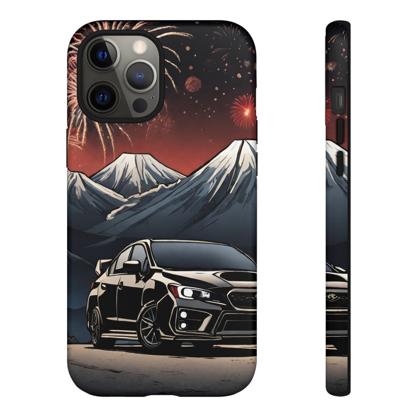 Subaru WRX/STI Fireworks-Dual Layer Ultra Tough Phone Case iPhone 12 Pro Max Matte Printify by The Night Shift Automotive Apparel