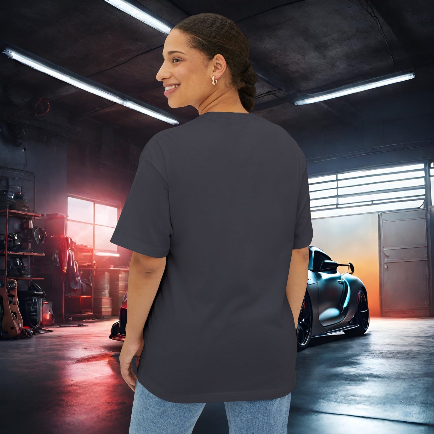 Heatwave-Premium, Ultra Soft Unisex Oversized Boxy Tee Printify by The Night Shift Automotive Apparel