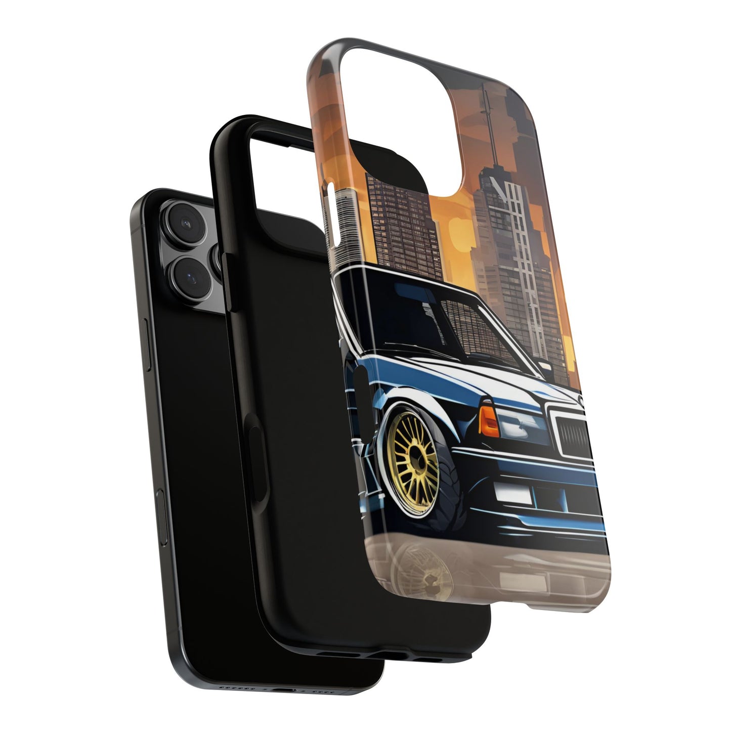 Mercedes Benz 190e Evo-Dual Layer Ultra Tough Phone Case Printify by The Night Shift Automotive Apparel