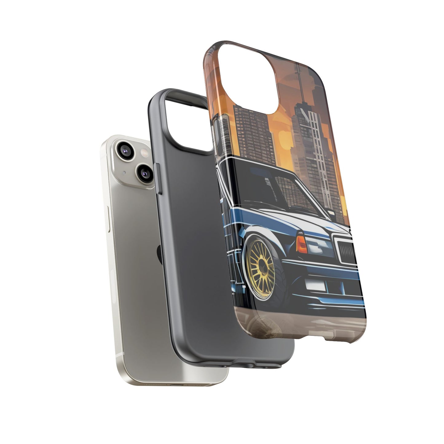 Mercedes Benz 190e Evo-Dual Layer Ultra Tough Phone Case Printify by The Night Shift Automotive Apparel