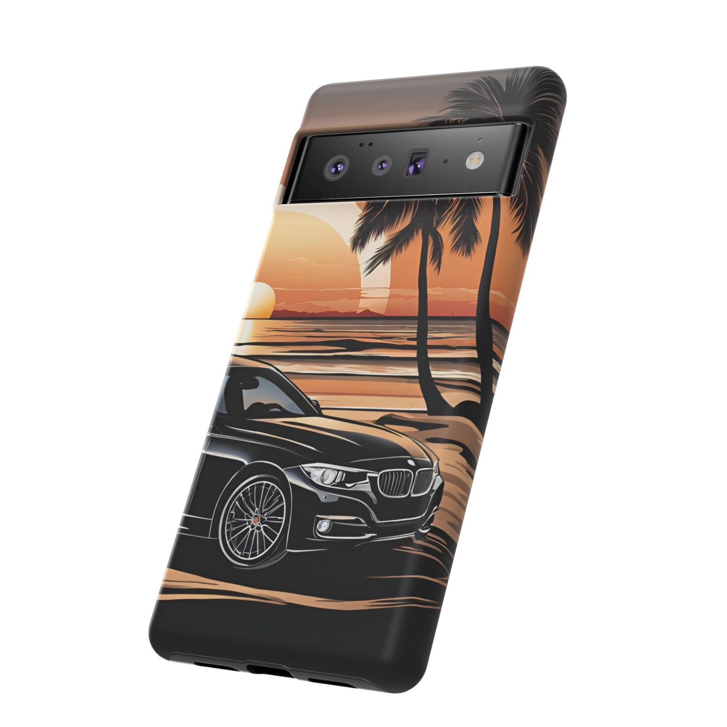 BMW Sunset On The Beach-Dual Layer Ultra Tough Phone Case Printify by The Night Shift Automotive Apparel