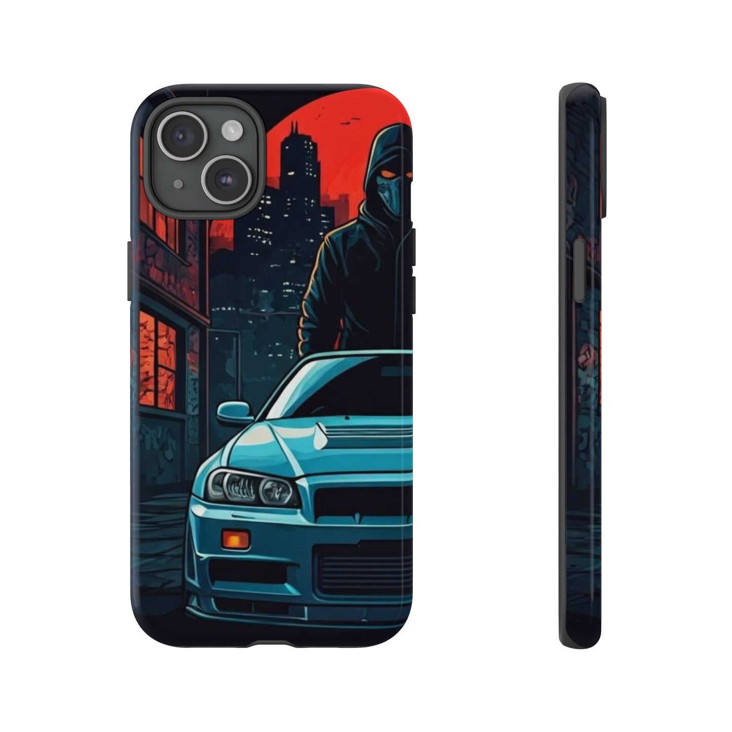 Nissan Skyline R34 Street Life-Dual Layer Ultra Tough Phone Case Printify by The Night Shift Automotive Apparel