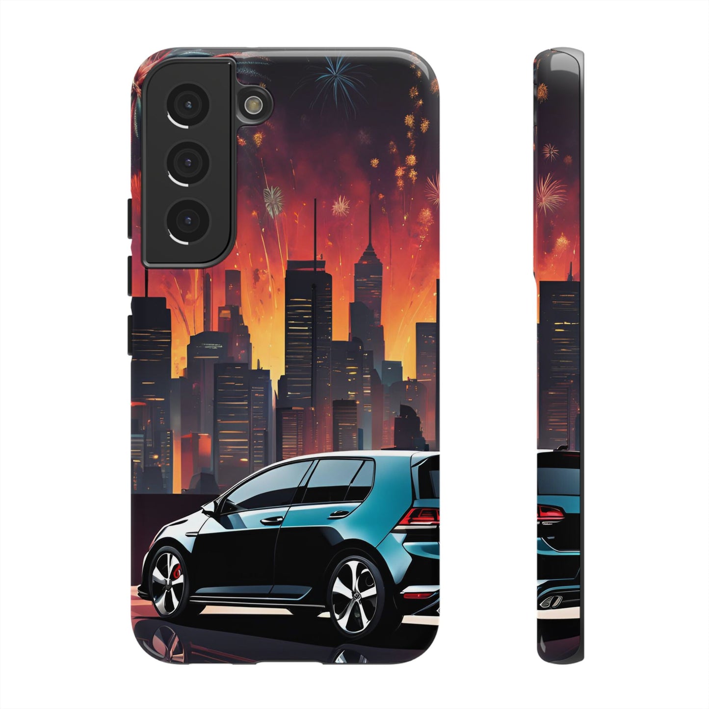 Volkswagon Golf GTI Fireworks-Dual Layer Ultra Tough Phone Case Printify by The Night Shift Automotive Apparel