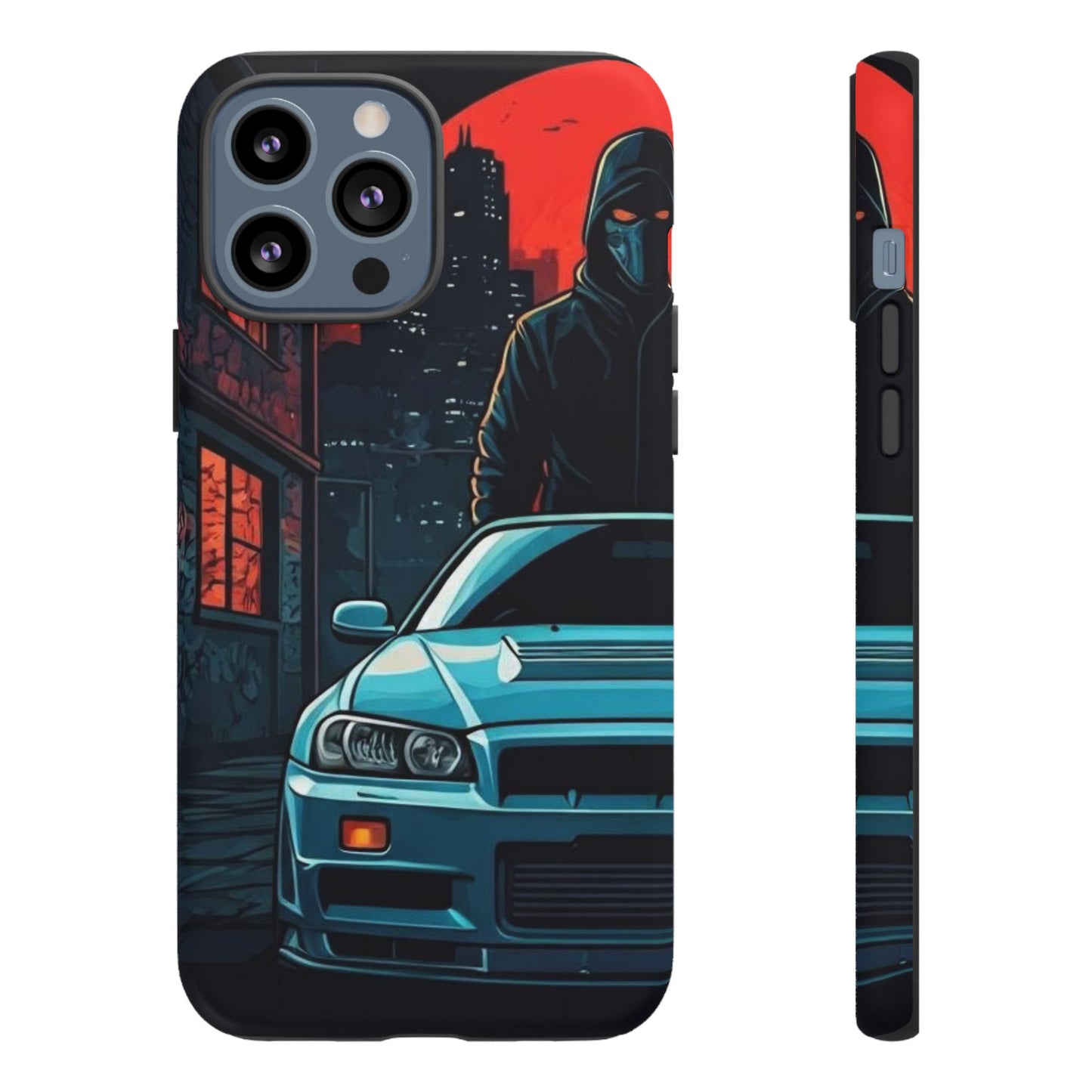 Nissan Skyline R34 Street Life-Dual Layer Ultra Tough Phone Case Printify by The Night Shift Automotive Apparel