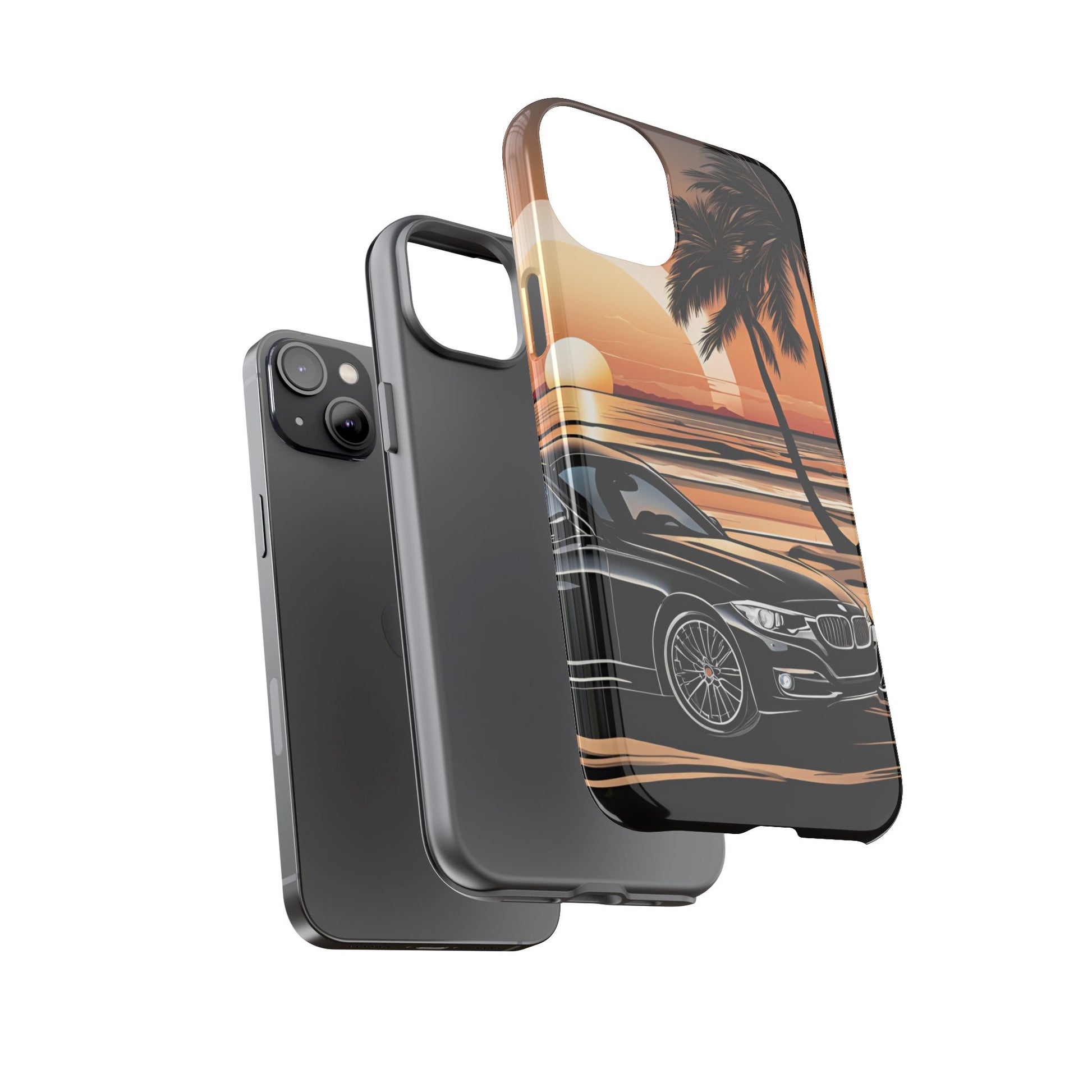 BMW Sunset On The Beach-Dual Layer Ultra Tough Phone Case Printify by The Night Shift Automotive Apparel