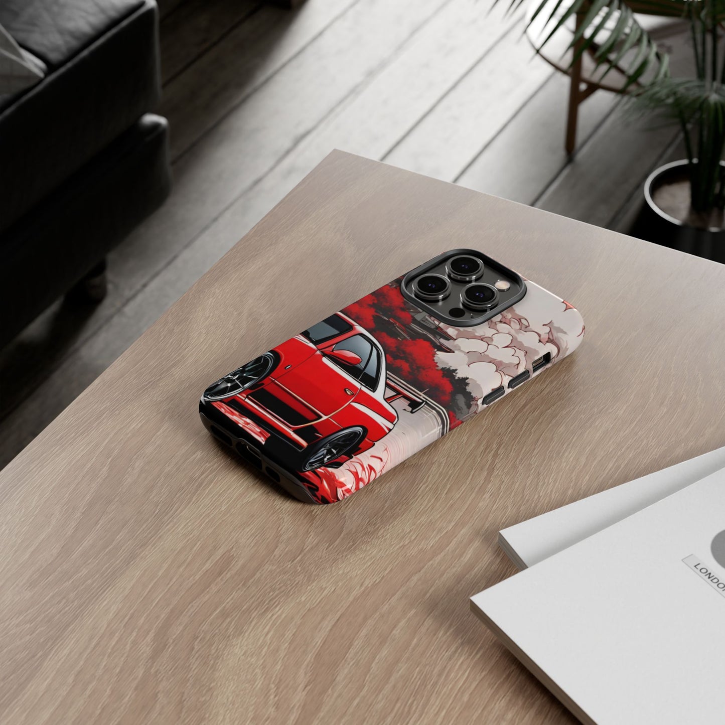 Nissan Skyline R34-Dual Layer Ultra Tough Phone Case iPhone 14 Pro Glossy Printify by The Night Shift Automotive Apparel