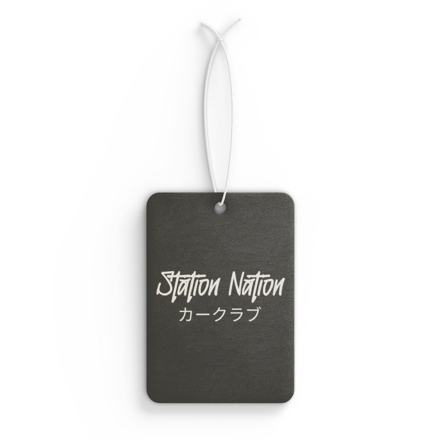 Station Nation Air Freshener 2.75'' × 4'' Rectangle Printify by The Night Shift Automotive Apparel