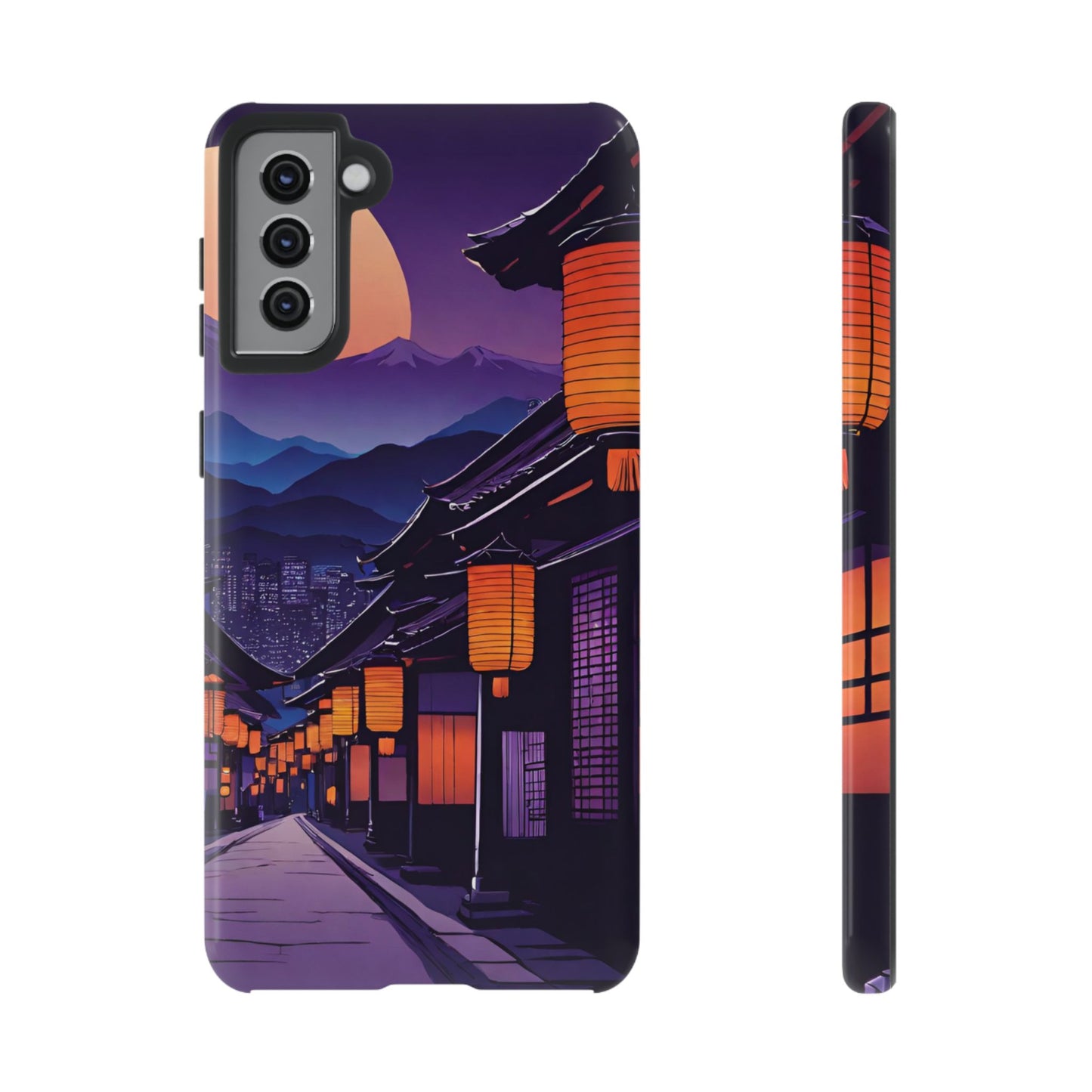 Traditional Japanese Village Countryside-Dual Layer Ultra Tough Phone Case Samsung Galaxy S21 Plus Glossy Printify by The Night Shift Automotive Apparel