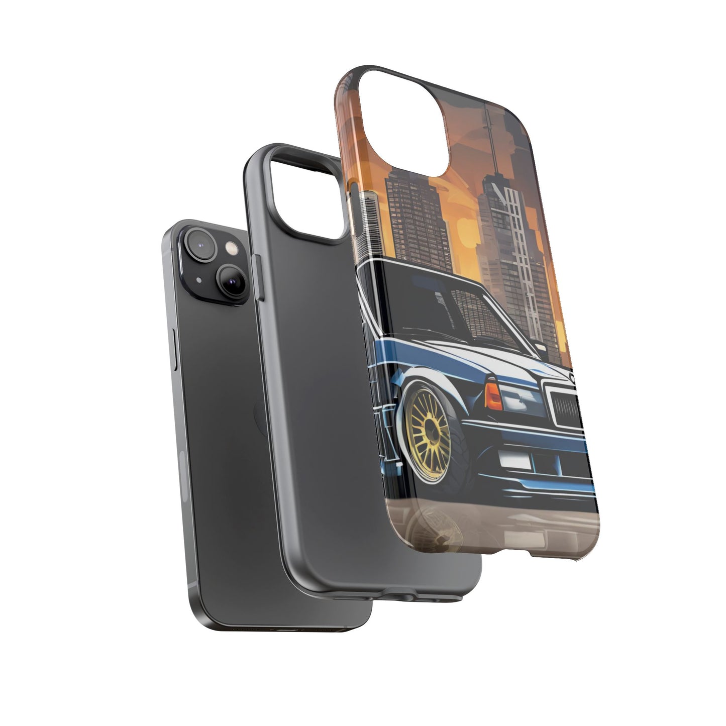 Mercedes Benz 190e Evo-Dual Layer Ultra Tough Phone Case Printify by The Night Shift Automotive Apparel