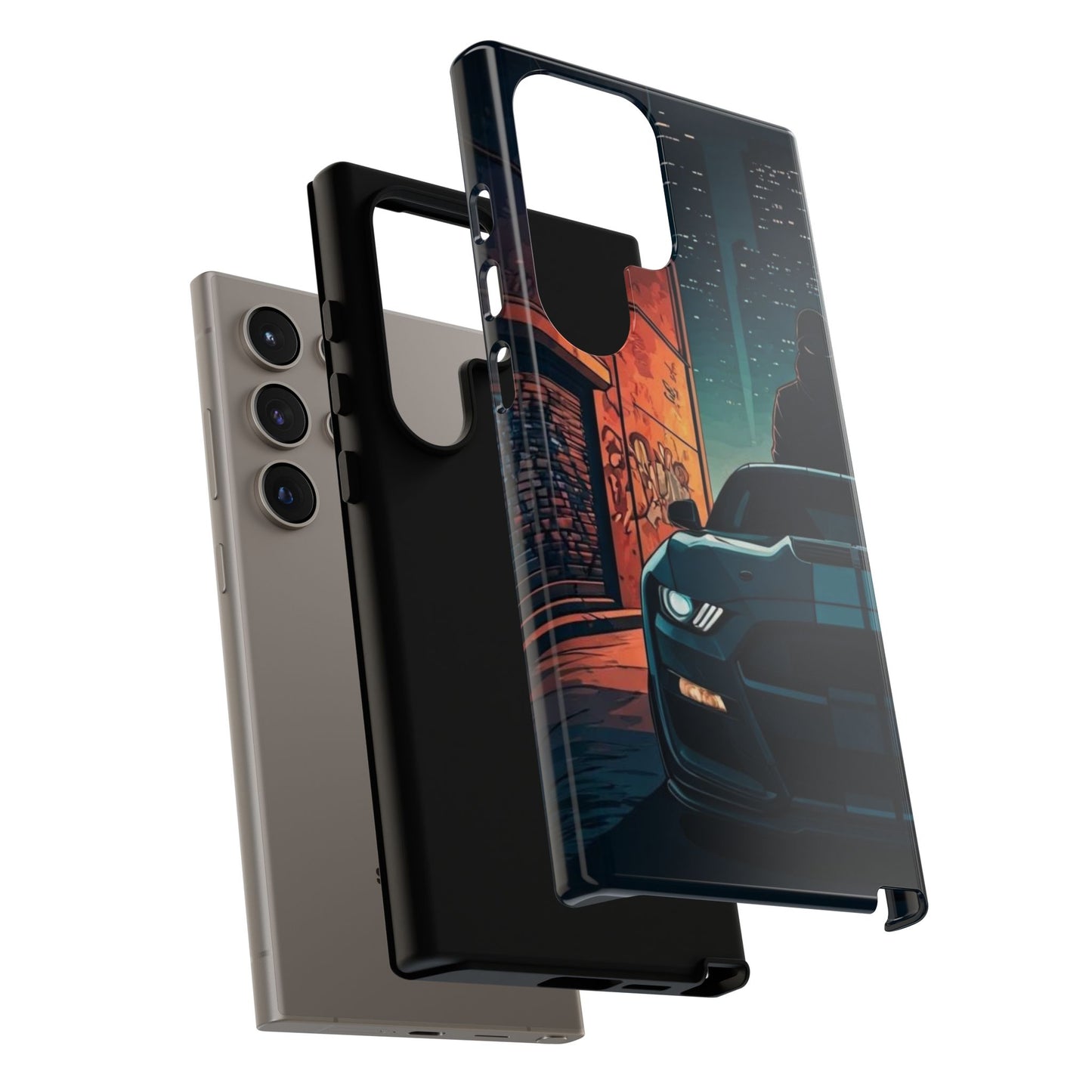 Ford Mustang Shelby GT350 Street Life-Dual Layer Ultra Tough Phone Case Printify by The Night Shift Automotive Apparel