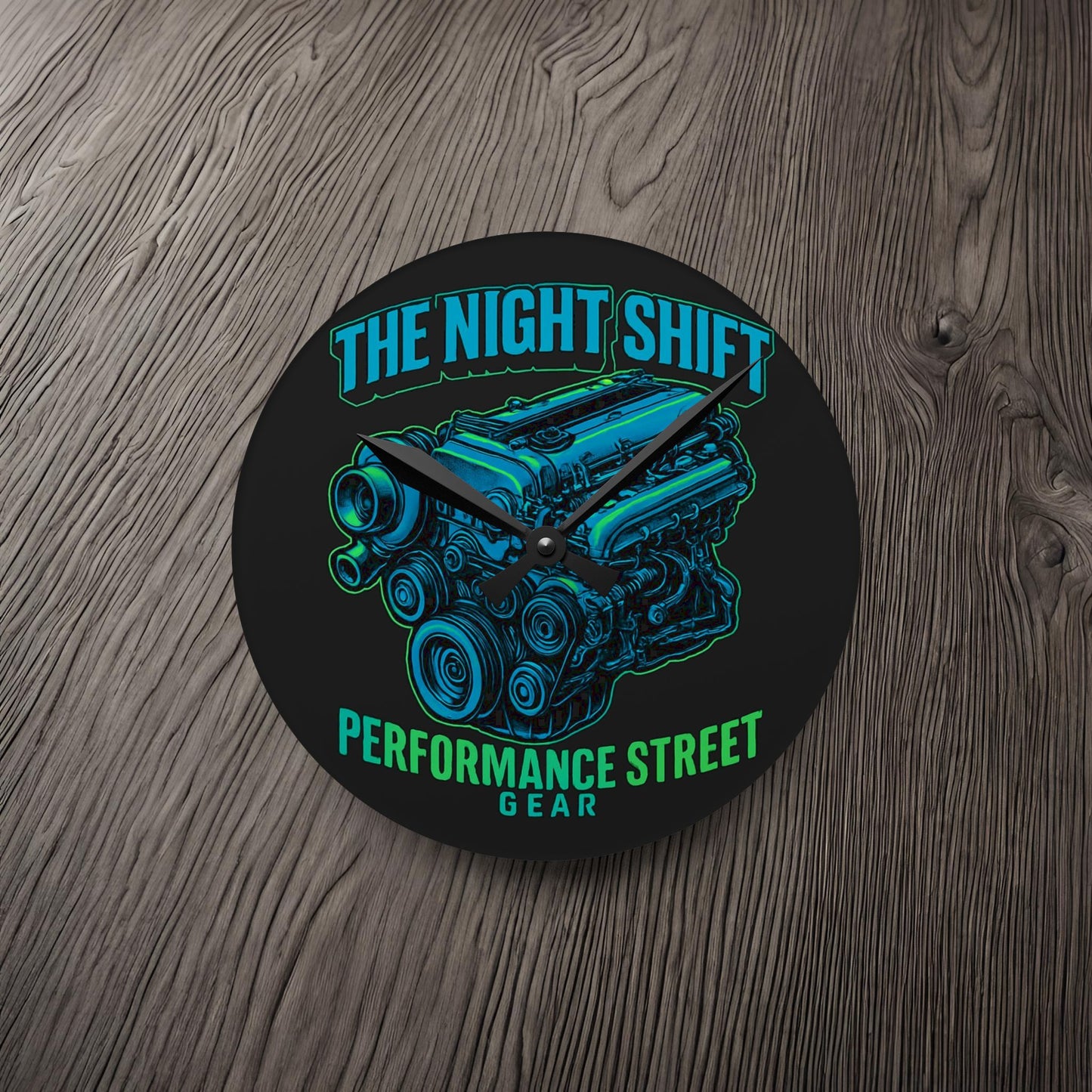 The Night Shift-Acrylic Wall Clock