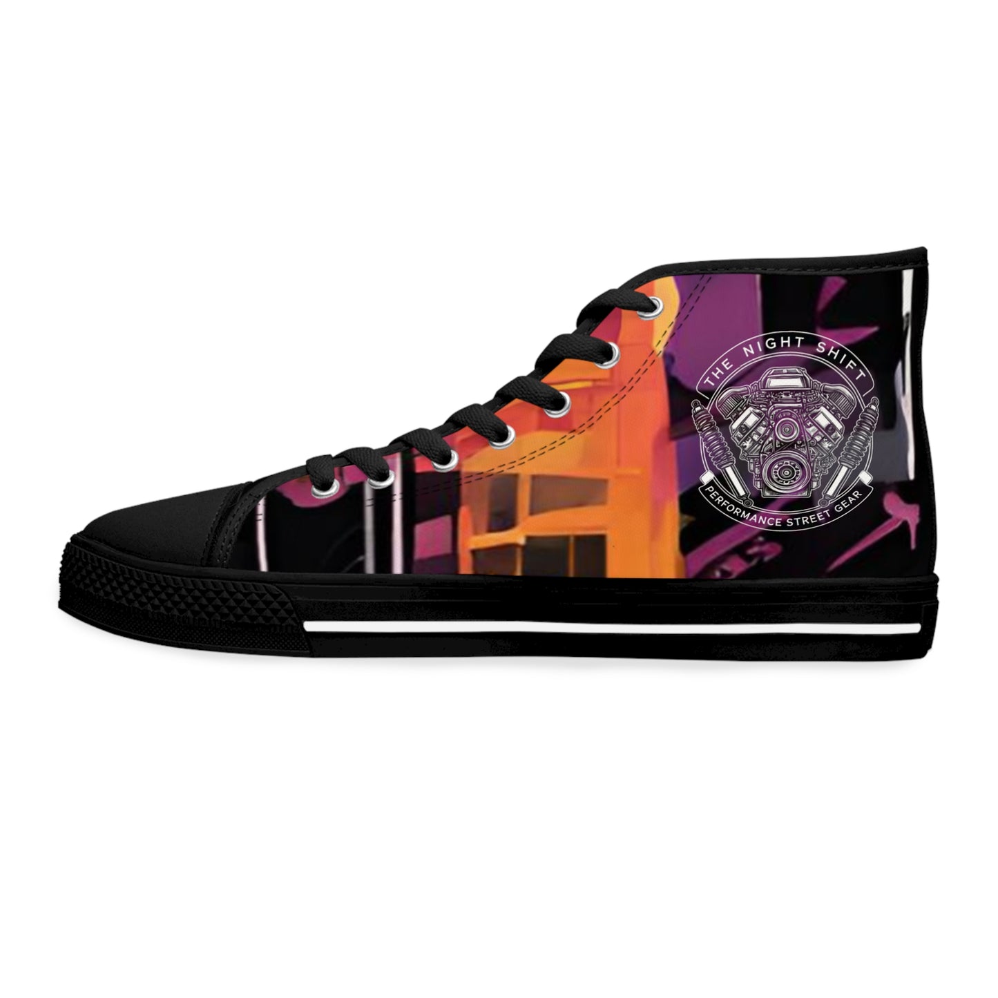 The Night Shift-Women's Canvas High Tops