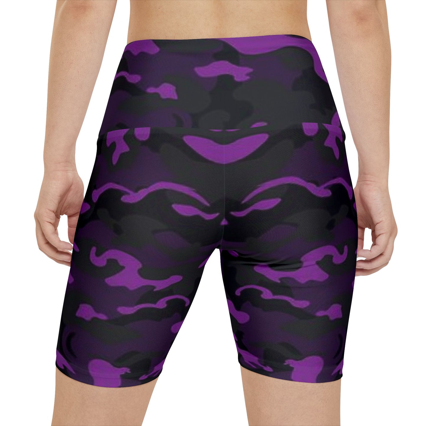 Women's Gym & Fitness Biker Shorts Printify by The Night Shift Automotive Apparel