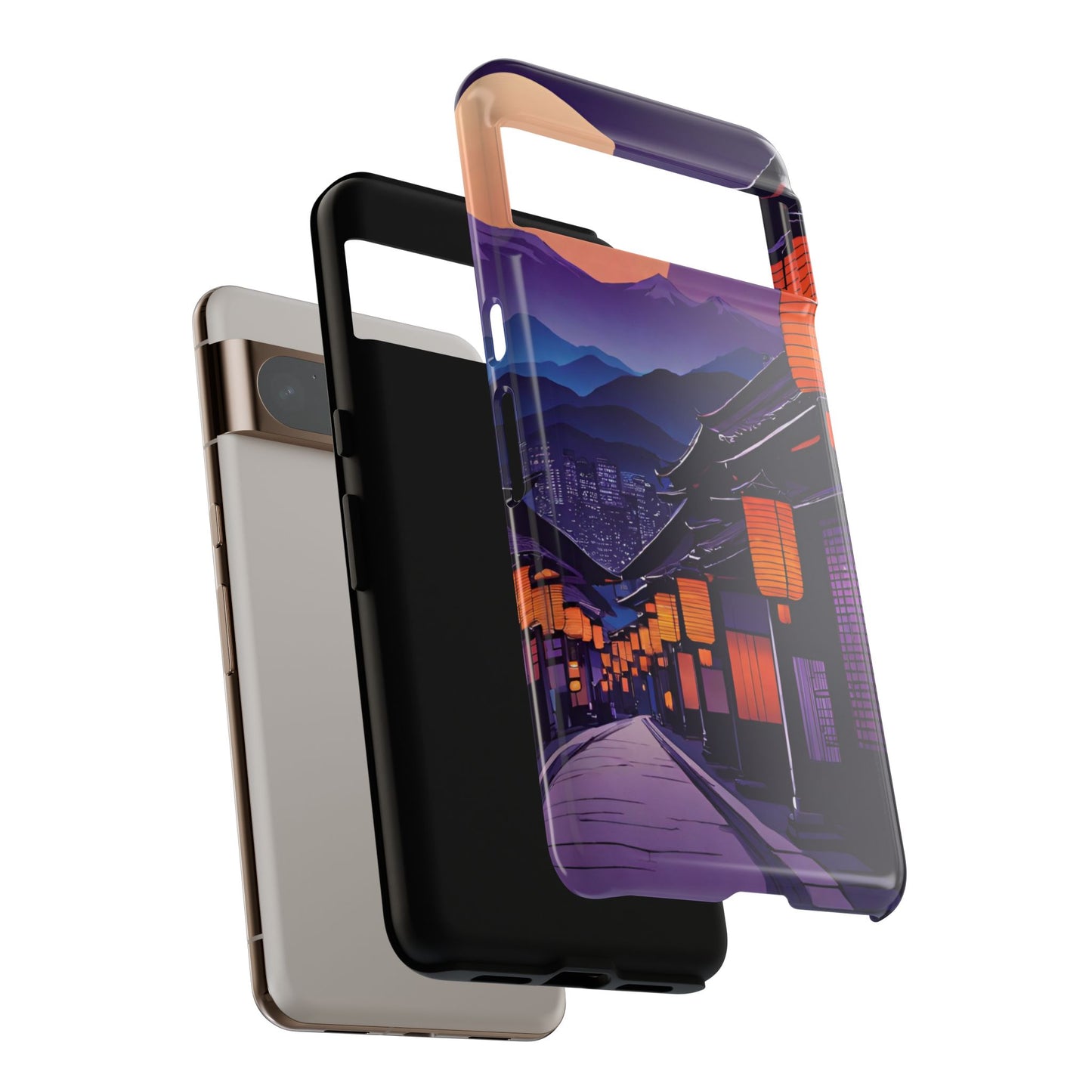 Traditional Japanese Village Countryside-Dual Layer Ultra Tough Phone Case Printify by The Night Shift Automotive Apparel