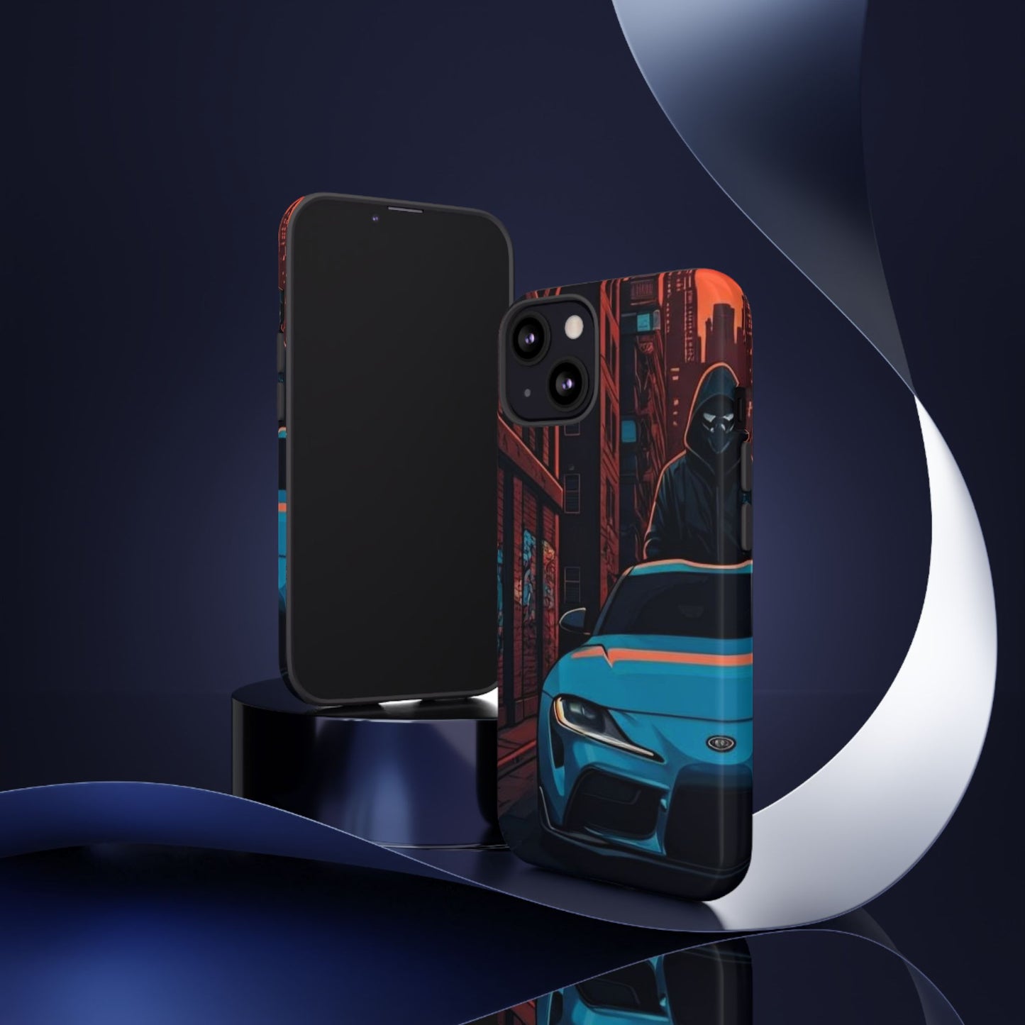 Toyota Supra MK-V Street Life-Dual Layer Ultra Tough Phone Case iPhone 13 Glossy Printify by The Night Shift Automotive Apparel