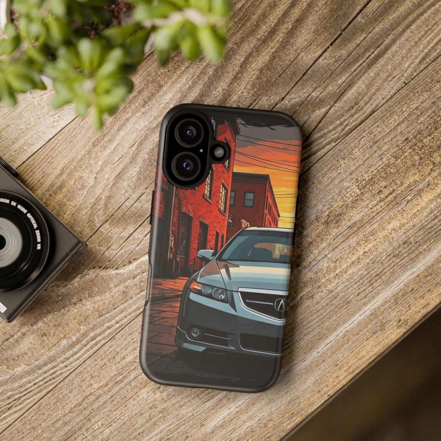 Acura TL Street Life-Dual Layer Ultra Tough Phone Case iPhone 16 Matte Printify by The Night Shift Automotive Apparel