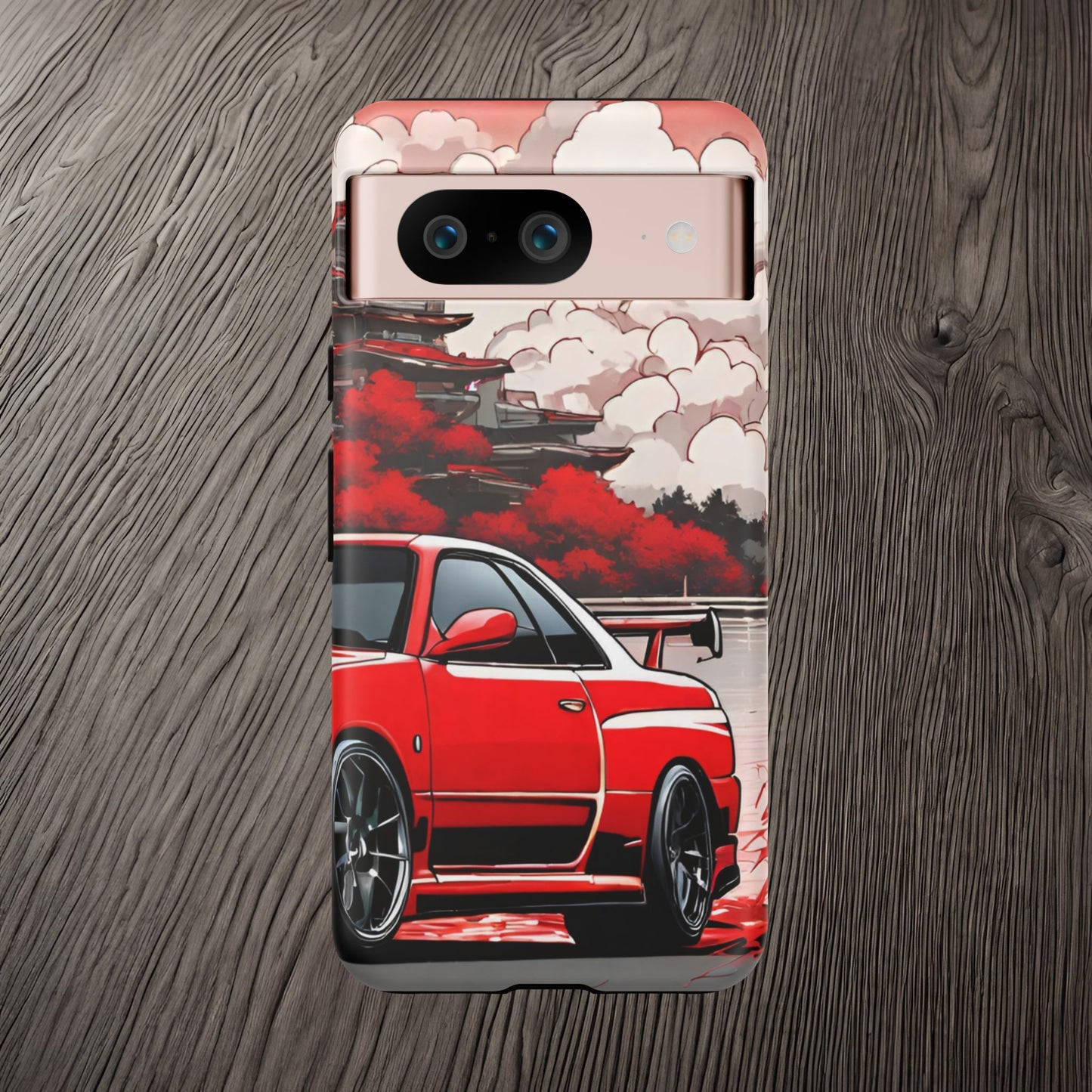Nissan Skyline R34-Dual Layer Ultra Tough Phone Case Google Pixel 8 Matte Printify by The Night Shift Automotive Apparel