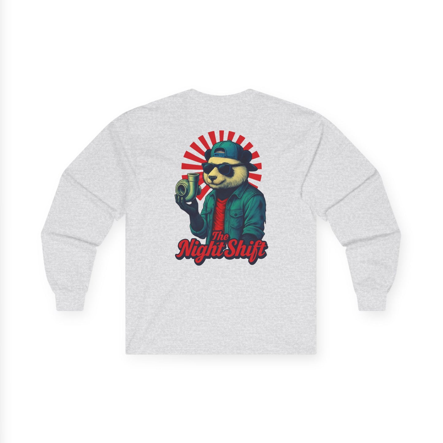 Good Vibes Panda-Premium, Ultra Soft Unisex Long Sleeve Tee Printify by The Night Shift Automotive Apparel