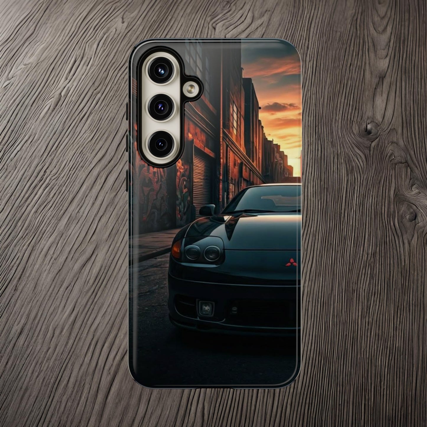 Mitsubishi 3000GT VR4 Street Life-Dual Layer Ultra Tough Phone Case Samsung Galaxy S24 Plus Glossy Printify by The Night Shift Automotive Apparel