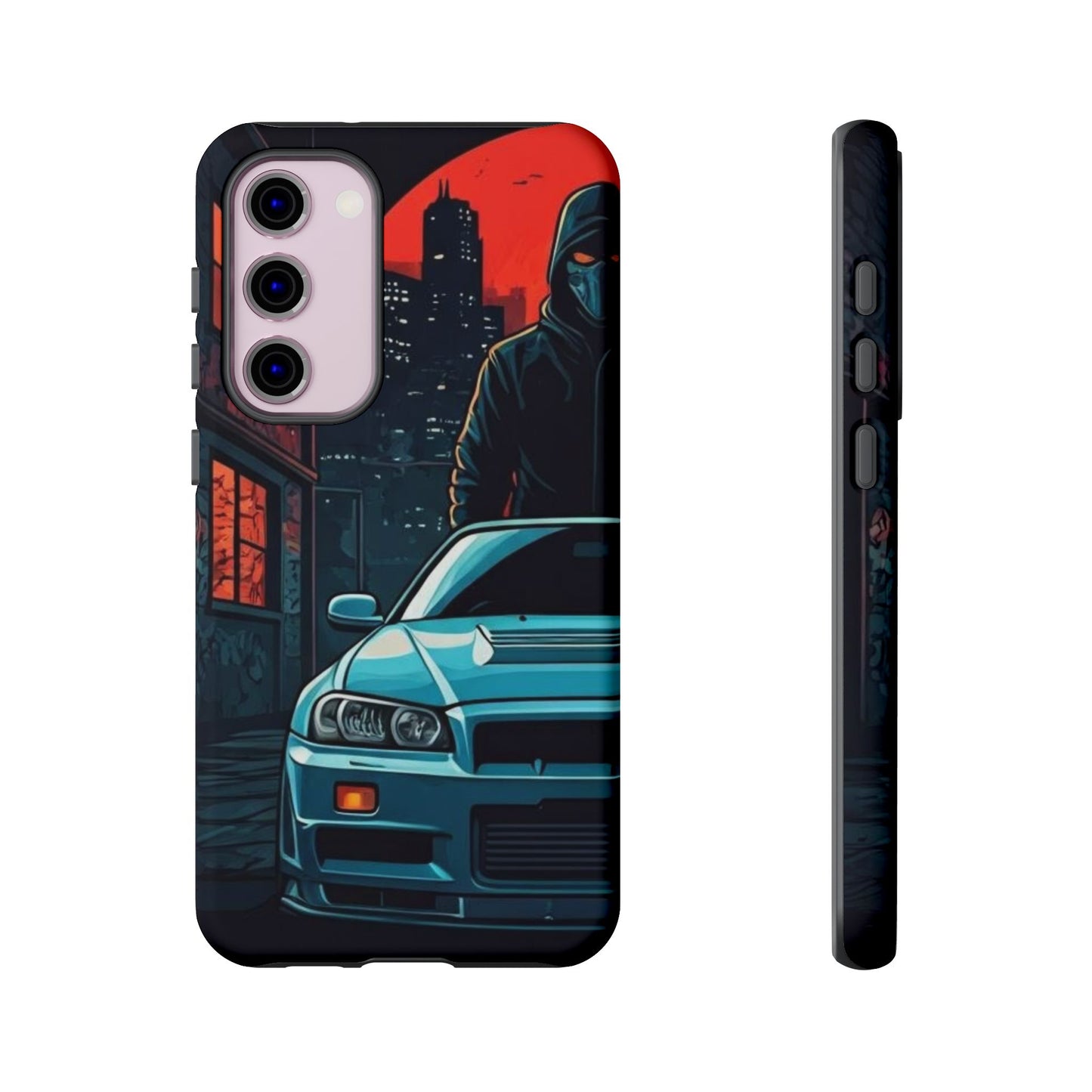 Nissan Skyline R34 Street Life-Dual Layer Ultra Tough Phone Case Printify by The Night Shift Automotive Apparel