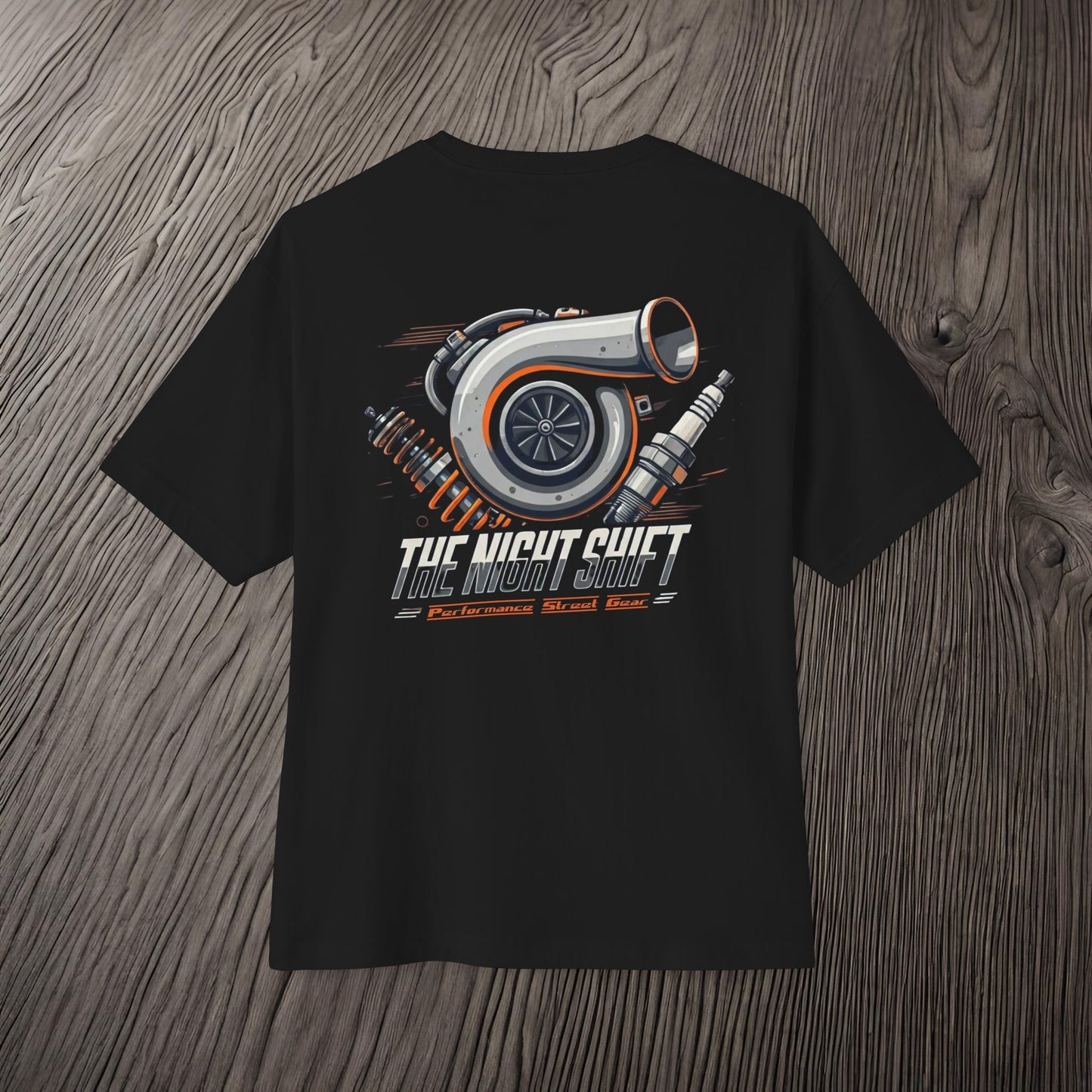 The Night Shift Essentials-Ultra Soft, Premium Unisex Oversized Boxy Tee Printify by The Night Shift Automotive Apparel