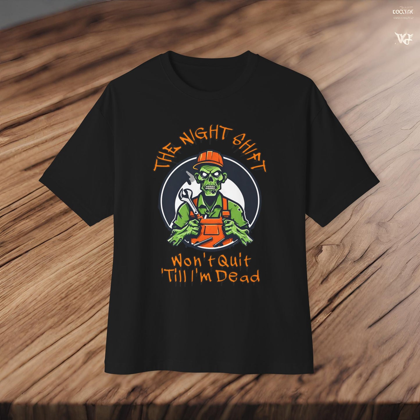 Zombie Mechanic-Premium, Ultra Soft Unisex Oversized Boxy Tee Printify by The Night Shift Automotive Apparel