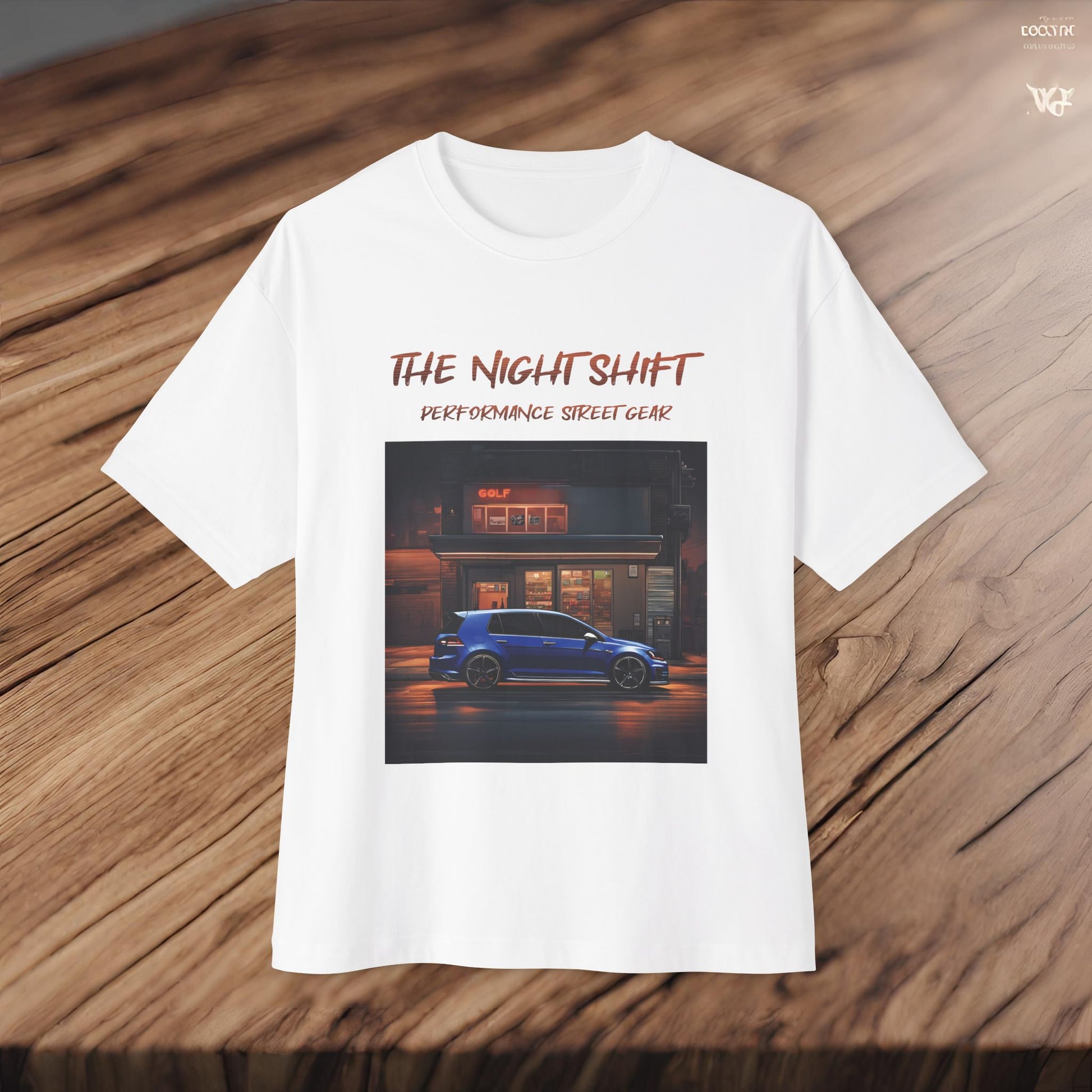 Volkswagen Golf R- Premium, Ultra Soft Unisex Oversized Boxy Tee Printify by The Night Shift Automotive Apparel
