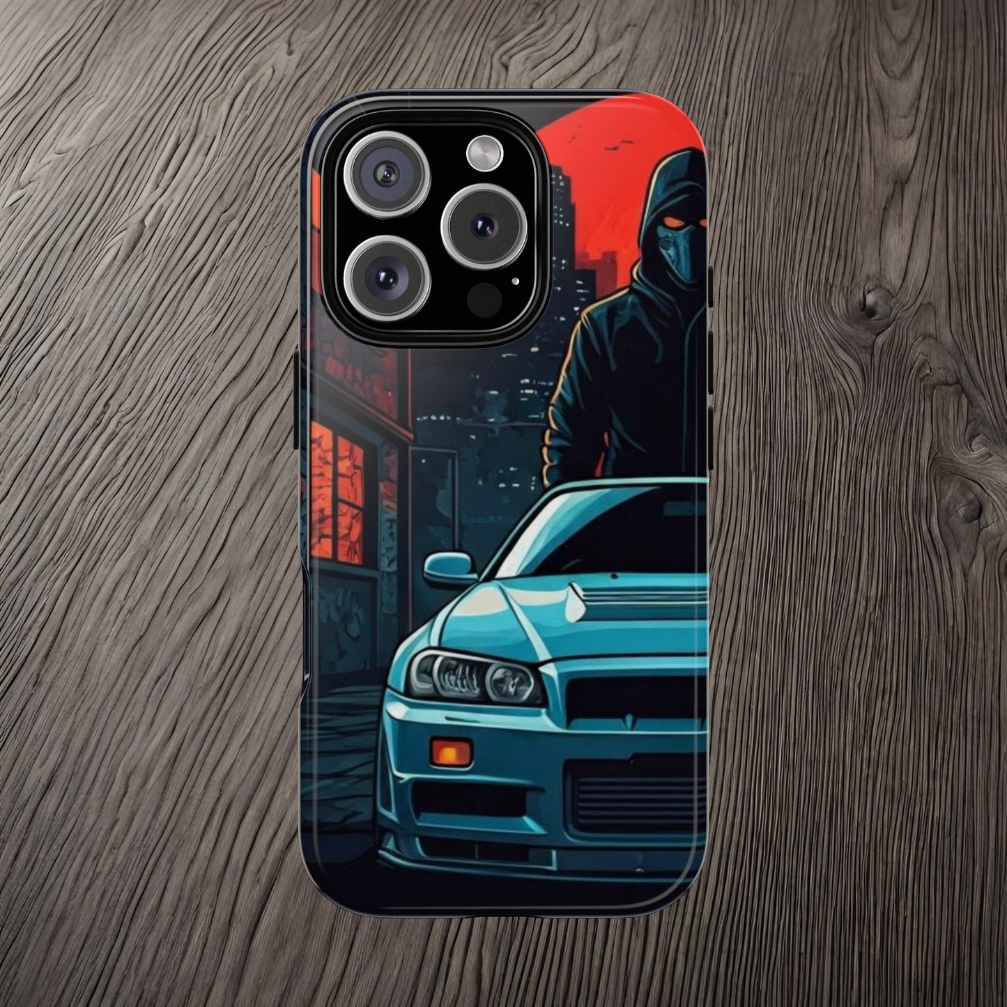 Nissan Skyline R34 Street Life-Dual Layer Ultra Tough Phone Case Printify by The Night Shift Automotive Apparel