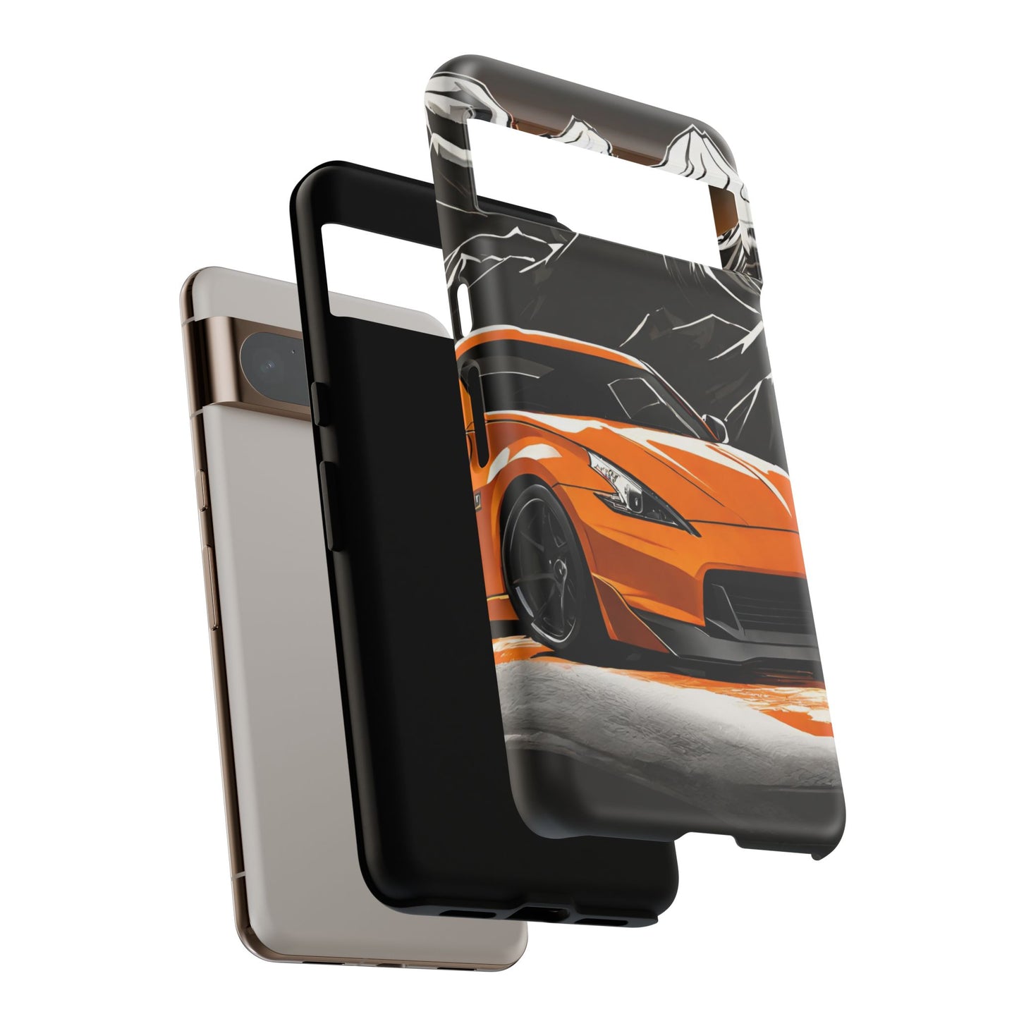 Nissan 370Z Mt Fuji-Dual Layer Ultra Tough Phone Case Printify by The Night Shift Automotive Apparel