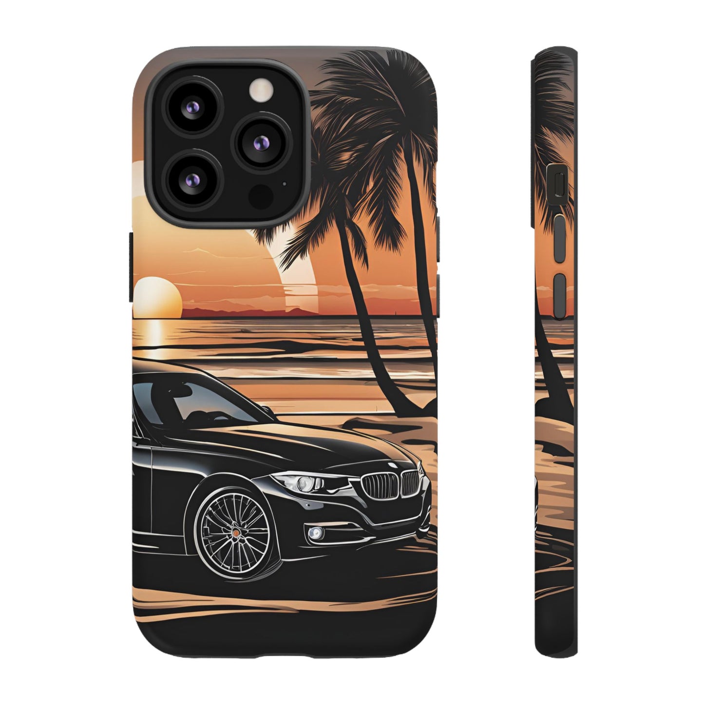 BMW Sunset On The Beach-Dual Layer Ultra Tough Phone Case Printify by The Night Shift Automotive Apparel