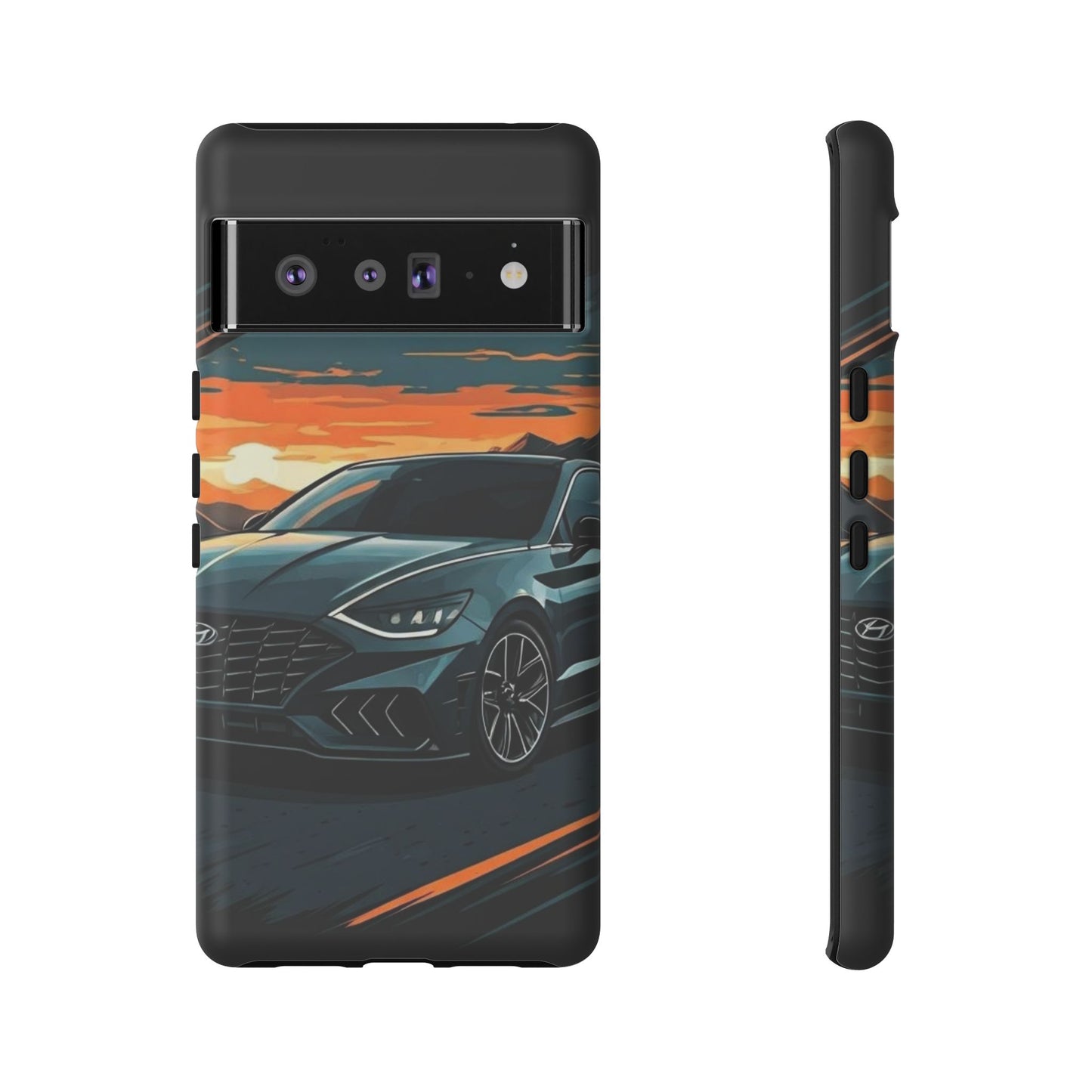 Hyundai Sonata-Sunset Drive-Dual Layer Ultra Tough Phone Case Printify by The Night Shift Automotive Apparel