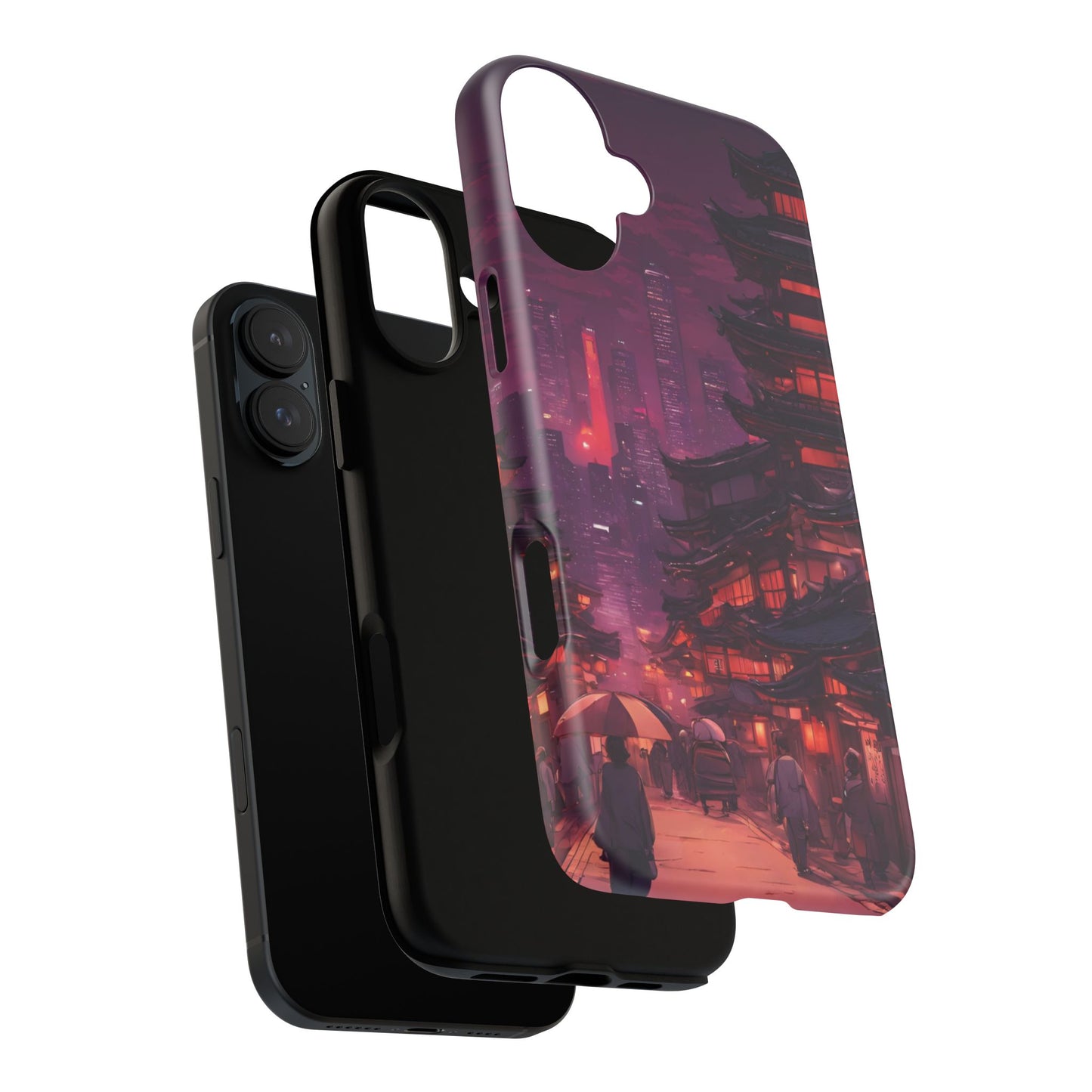 Traditional Japanese Village Countryside-Dual Layer Ultra Tough Phone Case Printify by The Night Shift Automotive Apparel
