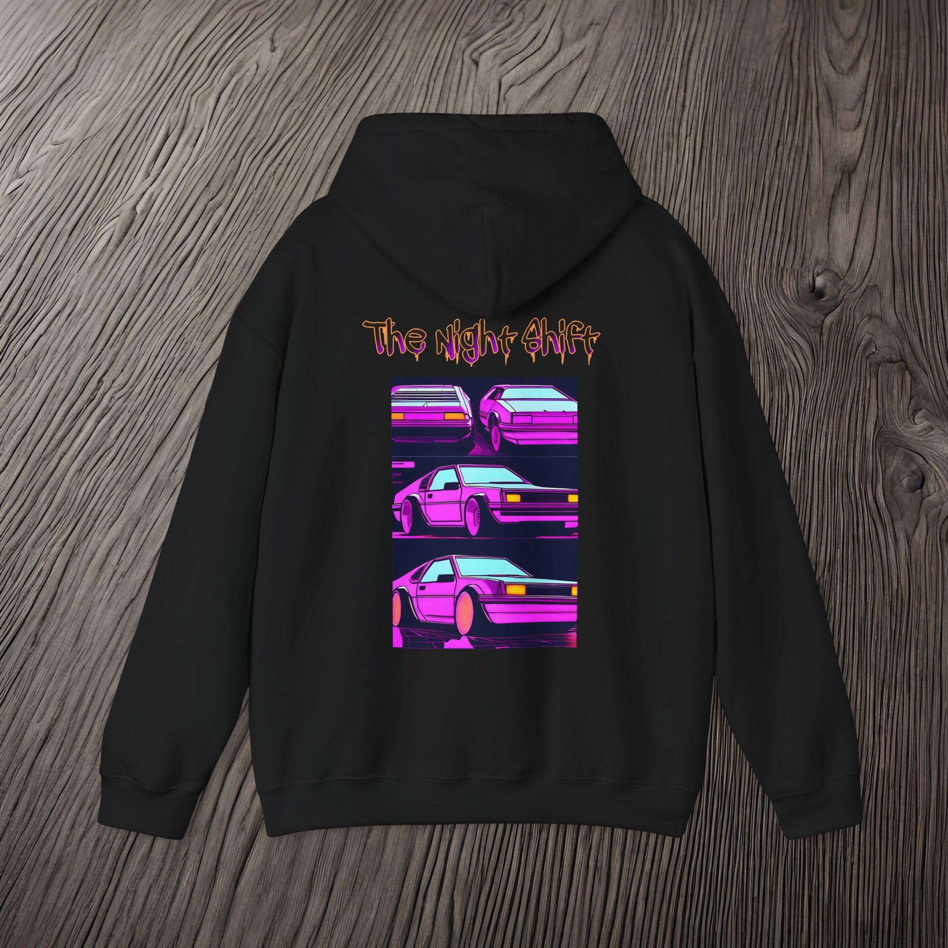Time Warp Synthwave-Premium, Ultra Soft Unisex Hoodie Printify by The Night Shift Automotive Apparel