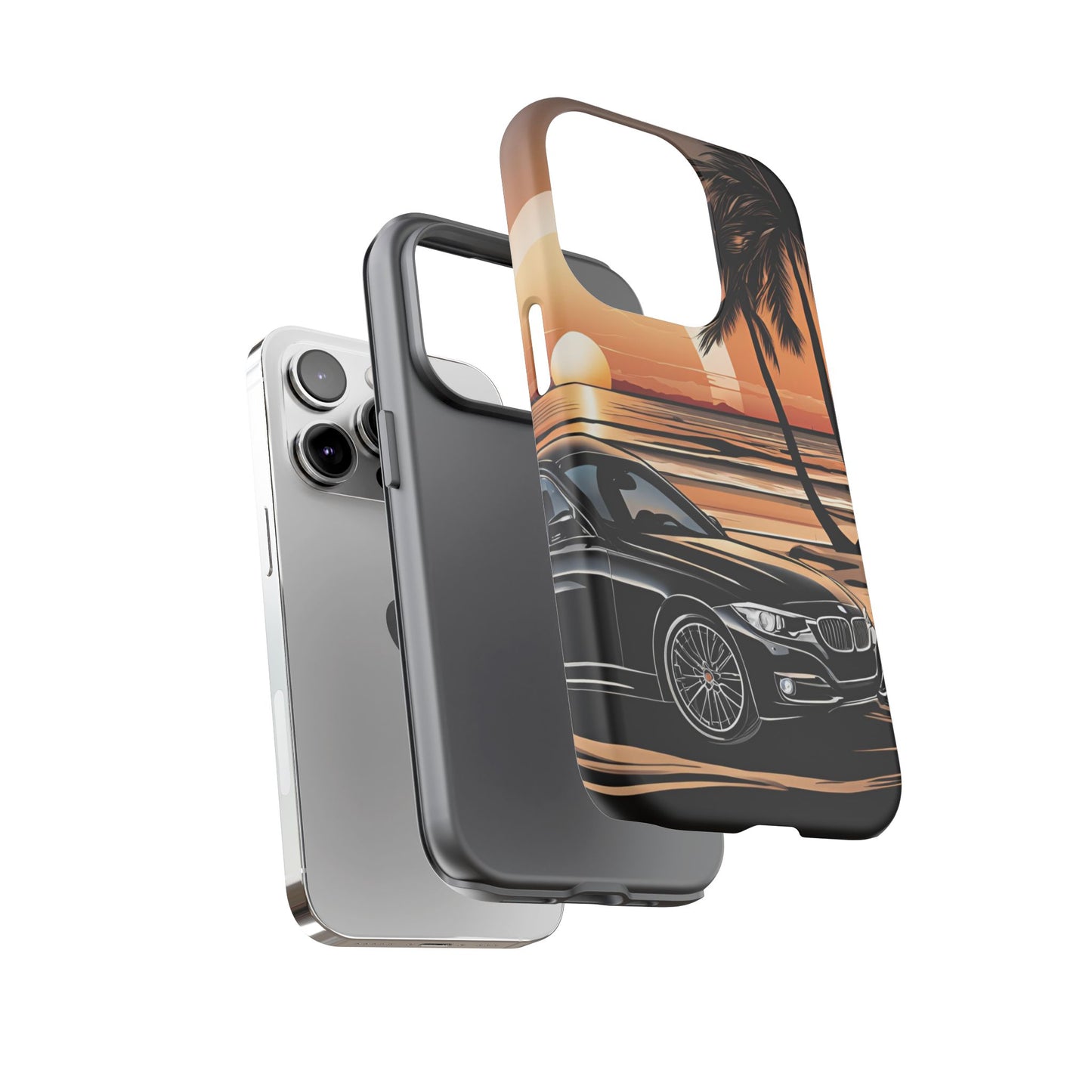 BMW Sunset On The Beach-Dual Layer Ultra Tough Phone Case Printify by The Night Shift Automotive Apparel