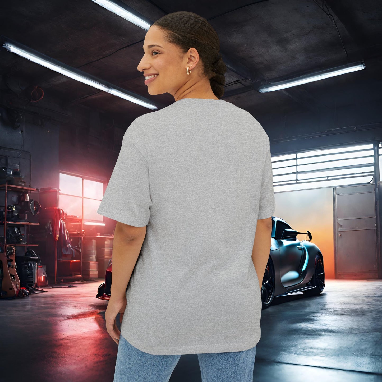 I Just Want To Run A Train-Premium, Ultra SoftUnisex Oversized Boxy Tee Printify by The Night Shift Automotive Apparel