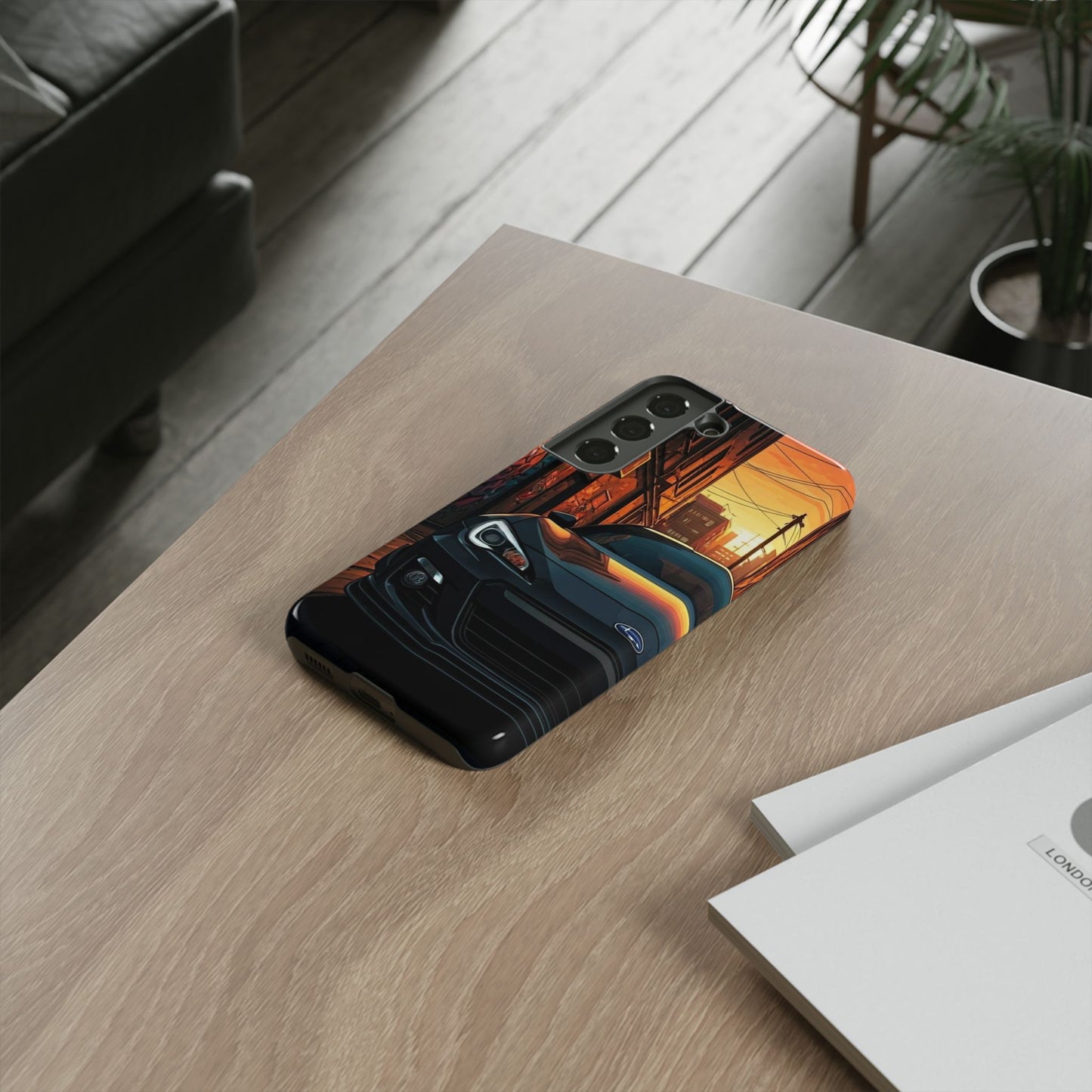 Subaru BRZ Street Life-Dual Layer Ultra Tough Phone Case Samsung Galaxy S22 Glossy Printify by The Night Shift Automotive Apparel