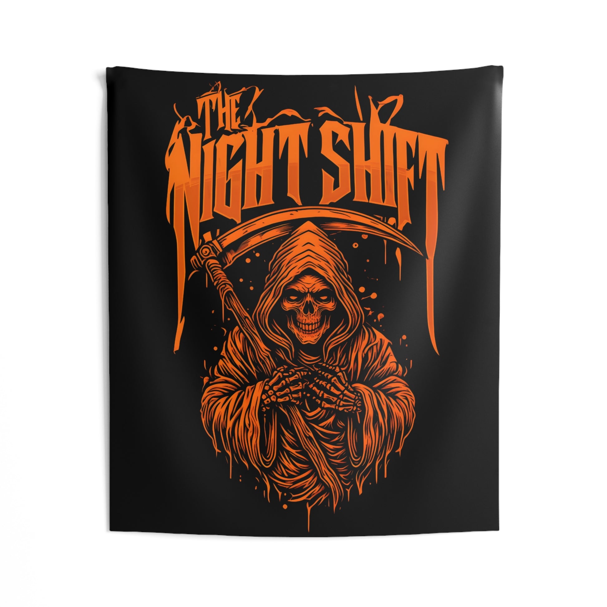 The Night Shift Reaper Indoor Wall Tapestries - Shop Banner 50" × 60" Printify by The Night Shift Automotive Apparel