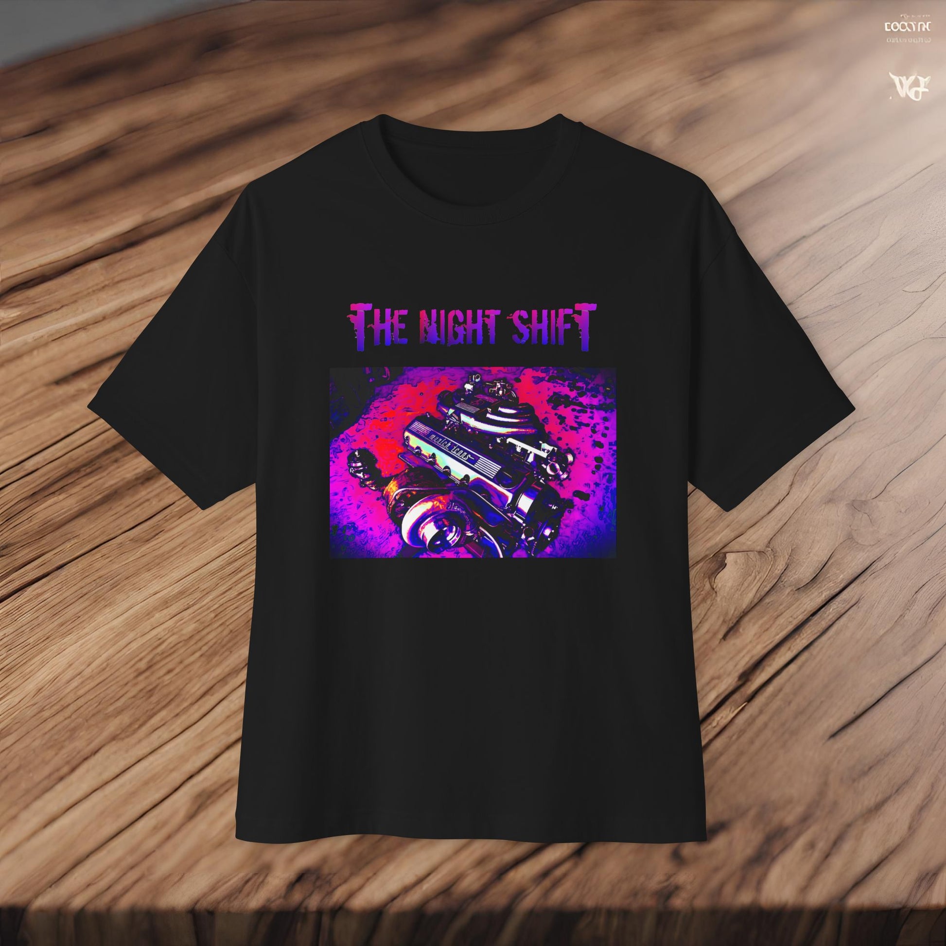 M20B30 Synthwave-Premium, Ultra Soft Unisex Oversized Boxy Tee Printify by The Night Shift Automotive Apparel