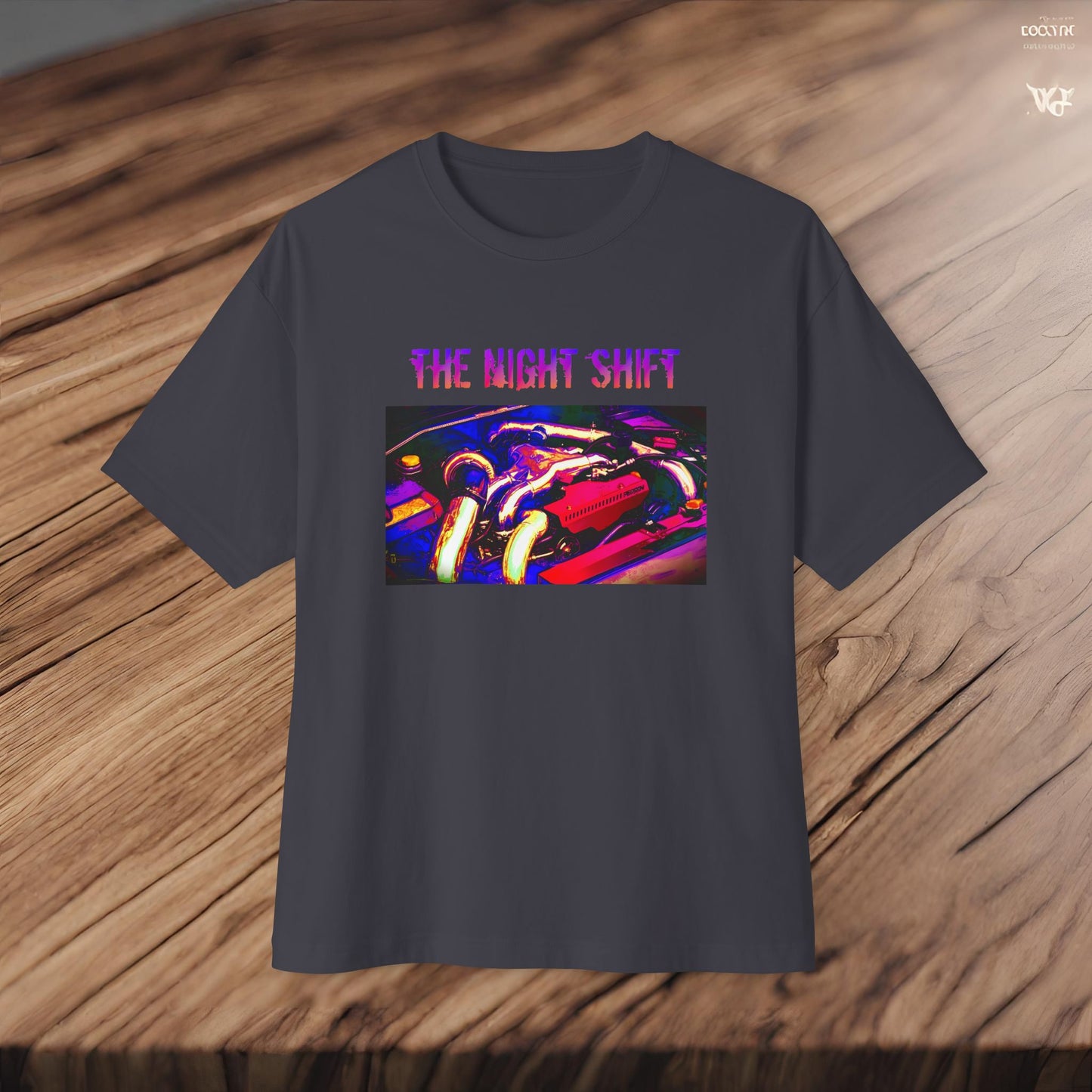 EJ257 Synthwave-Premium, Ultra Soft Unisex Oversized Boxy Tee Printify by The Night Shift Automotive Apparel