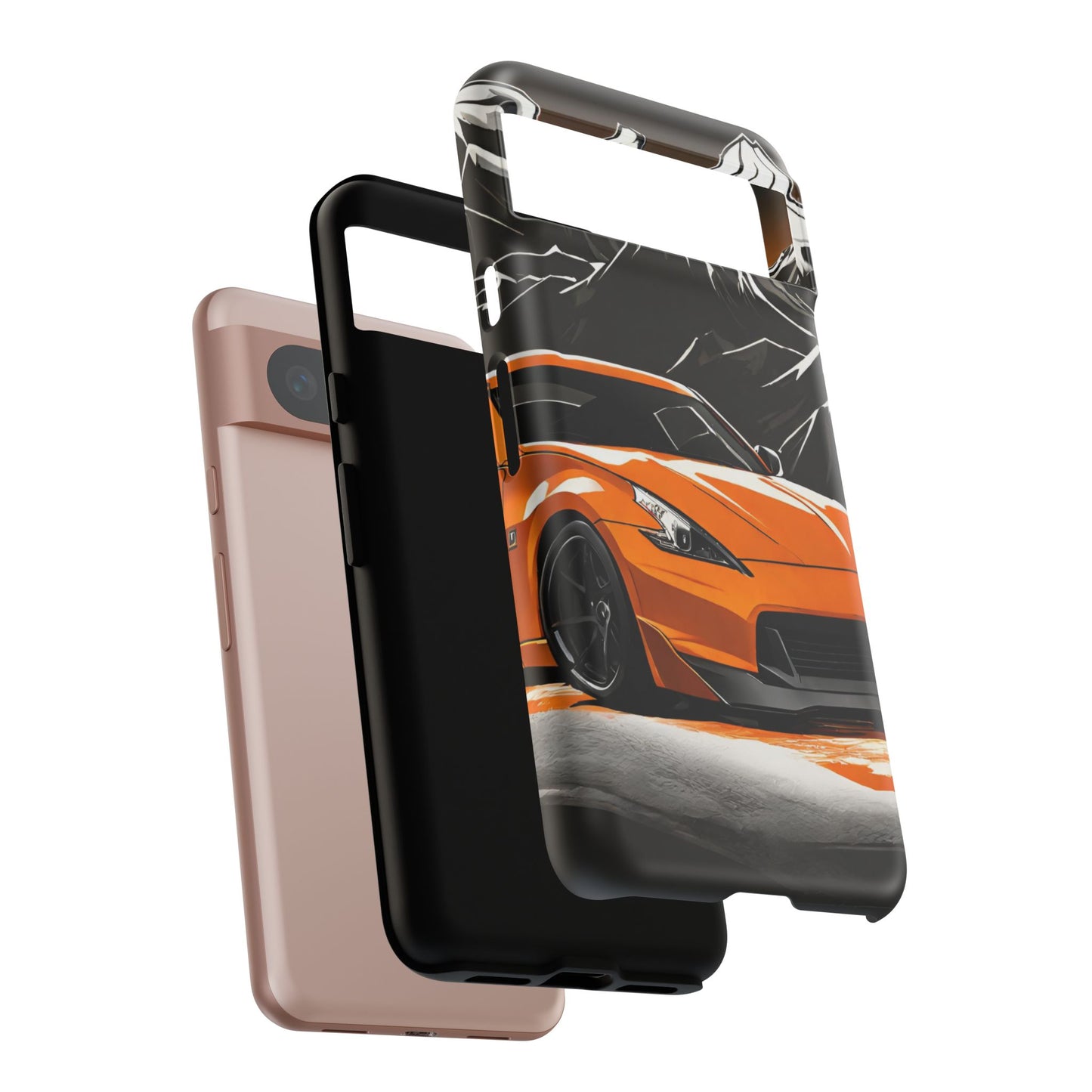 Nissan 370Z Mt Fuji-Dual Layer Ultra Tough Phone Case Printify by The Night Shift Automotive Apparel
