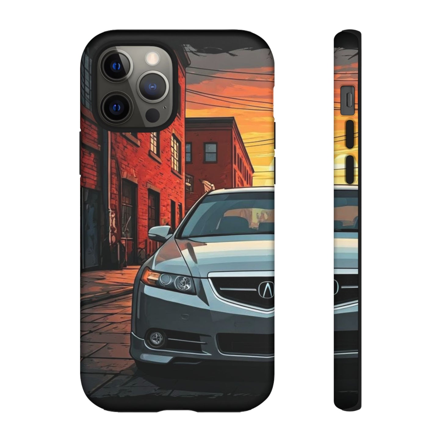Acura TL Street Life-Dual Layer Ultra Tough Phone Case iPhone 12 Pro Matte Printify by The Night Shift Automotive Apparel